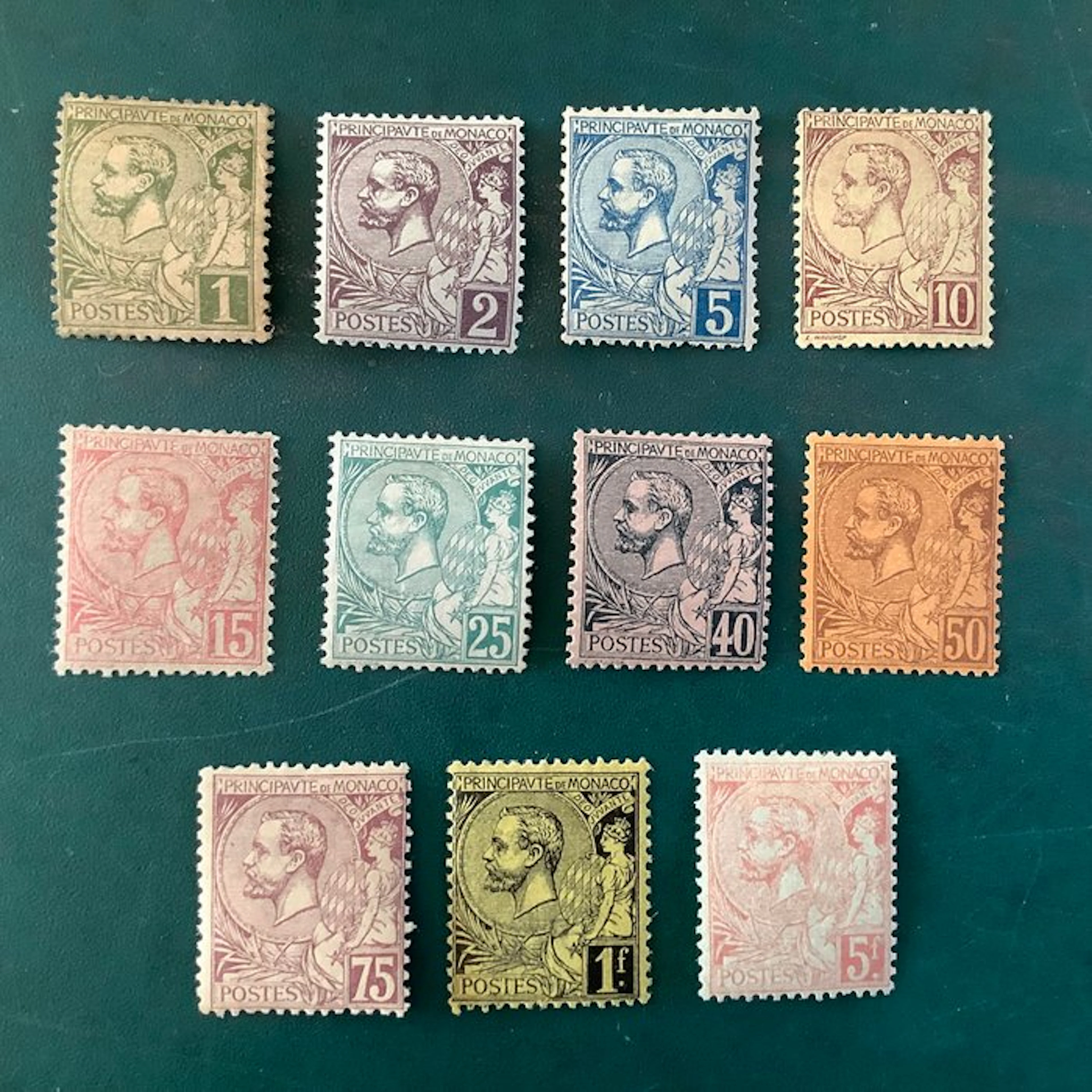 Monaco 1891 - Full issue Albert I - MH - Yvert 11/21