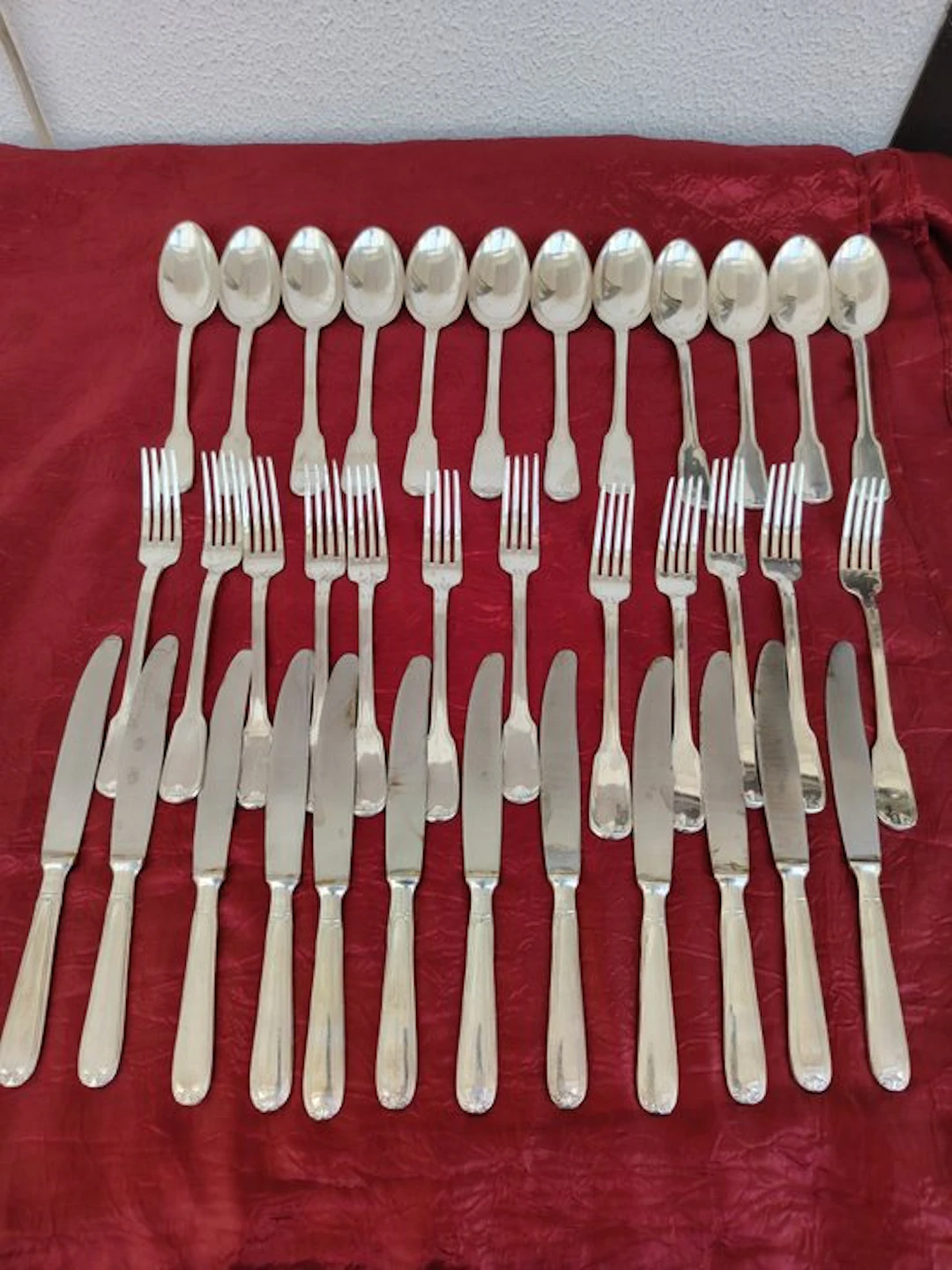 Cutlery set for 12 (36) - Silverplated