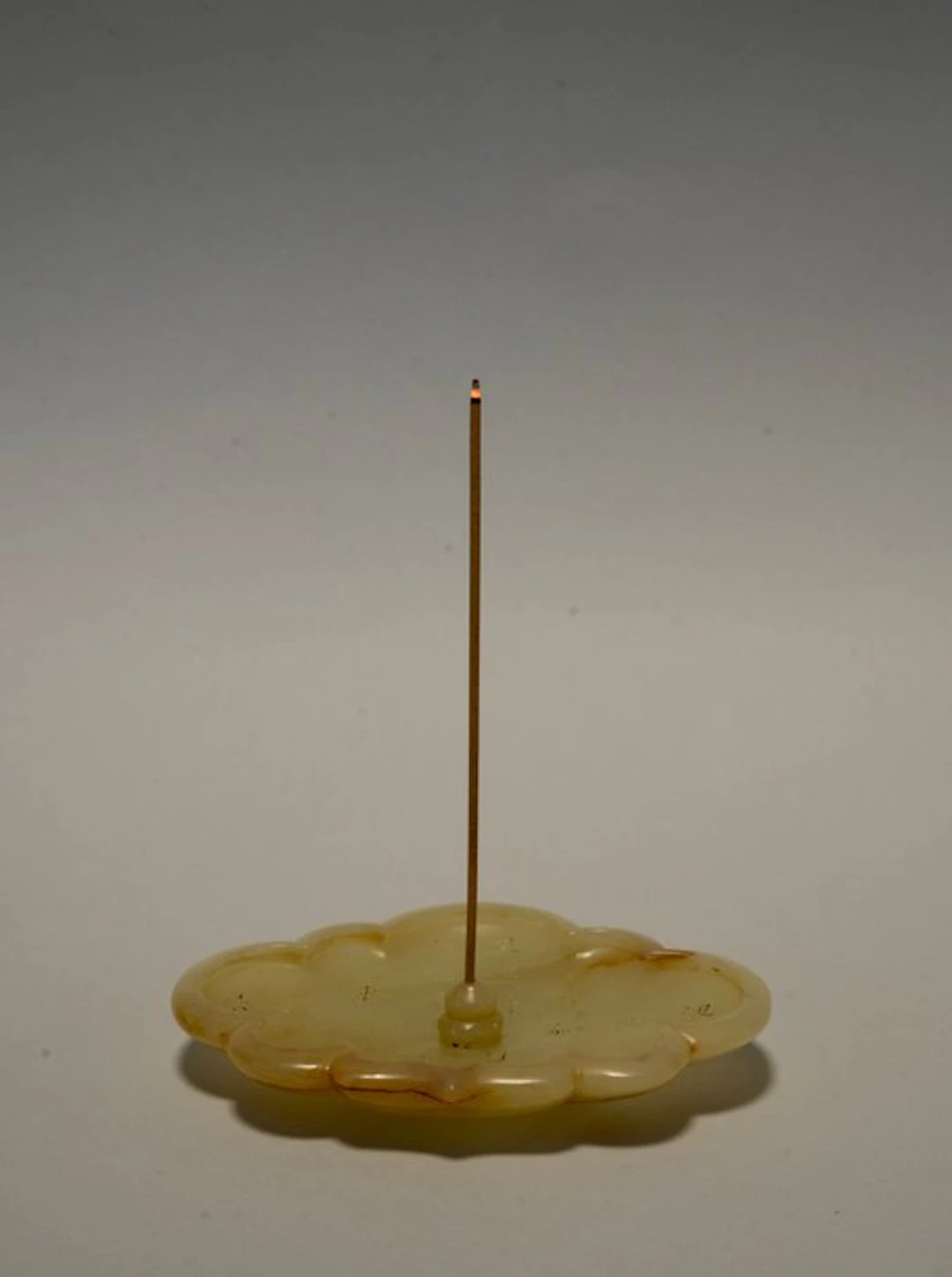 20th Century Hardstone Incense Tray with Poetic Inscriptions
