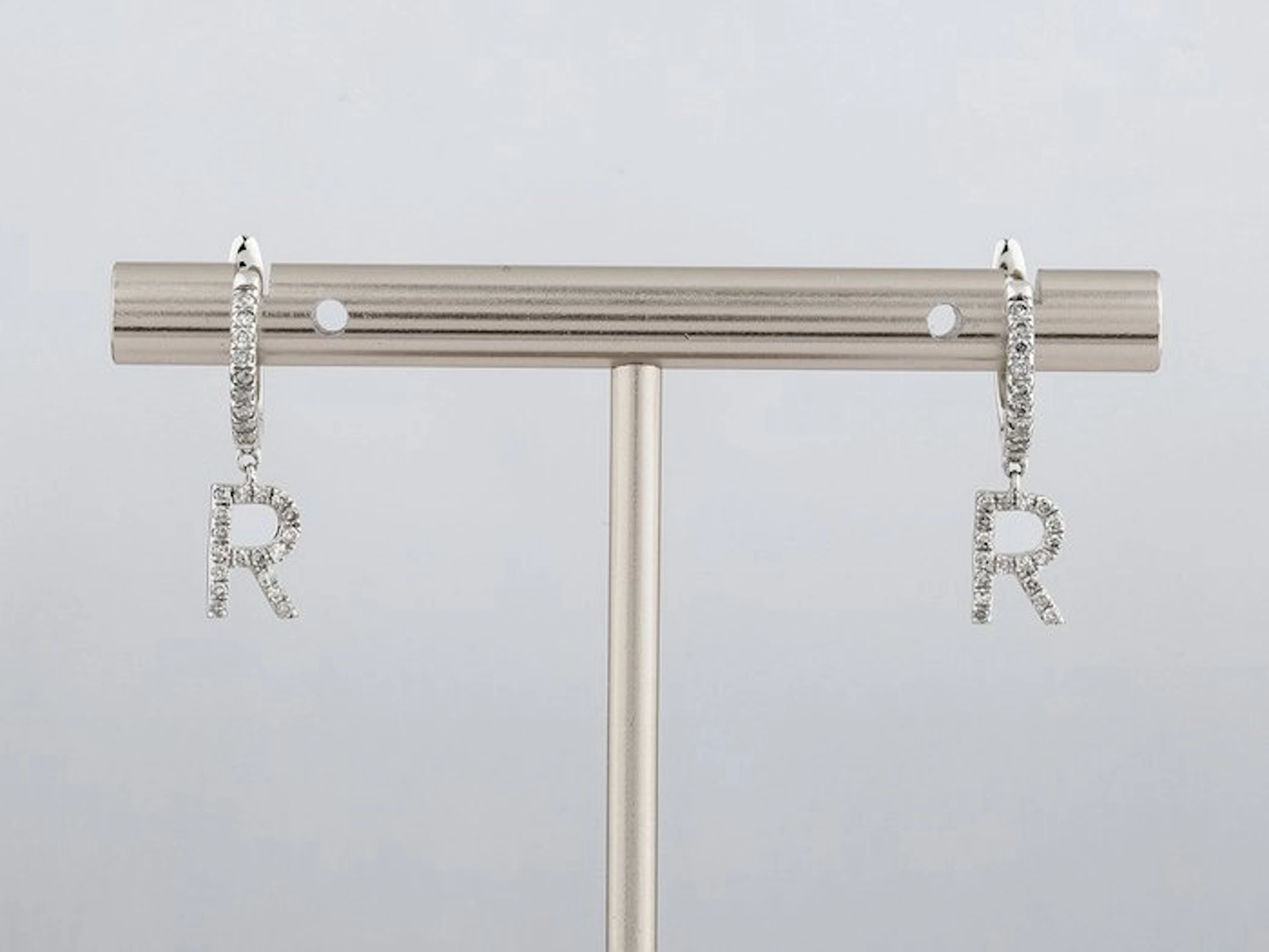 Earrings - 14 kt. White gold - 0.25ct. tw. Diamond (Natural)