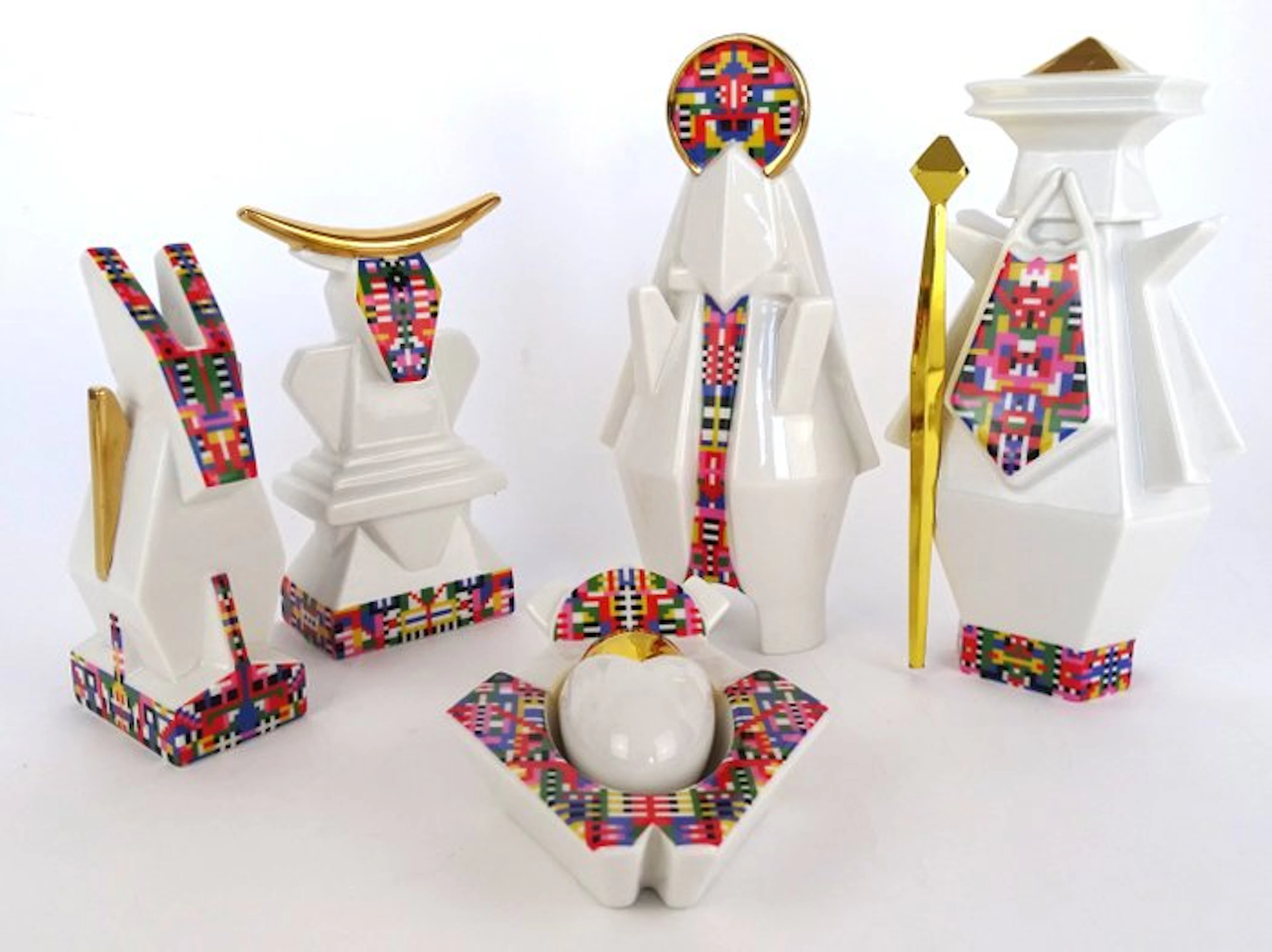 Alessi - Elena Salmistraro - Sculpture, ''Holyedrics'' - 0 cm - Porcelain