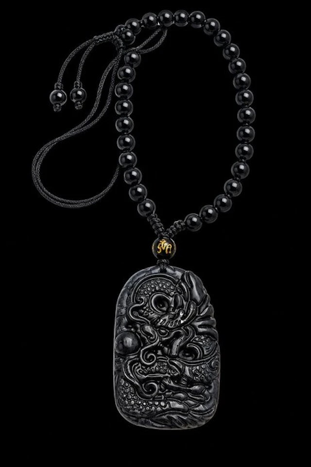 Serpentine Jade Dragon Pendant - Certified - Supreme...