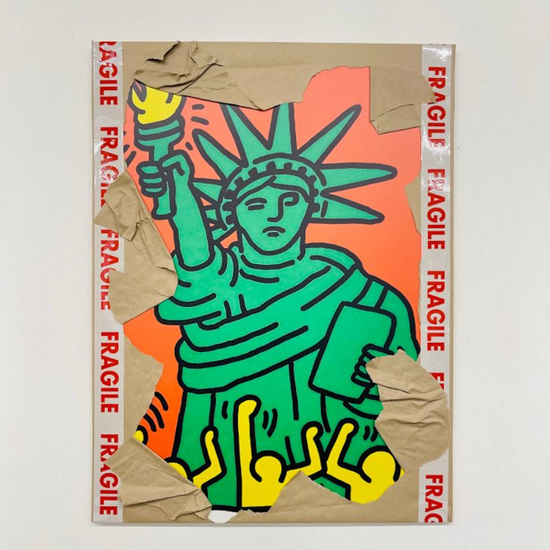 AIIROH - Escape From The Museum - Statue Of Liberty by Keith Haring