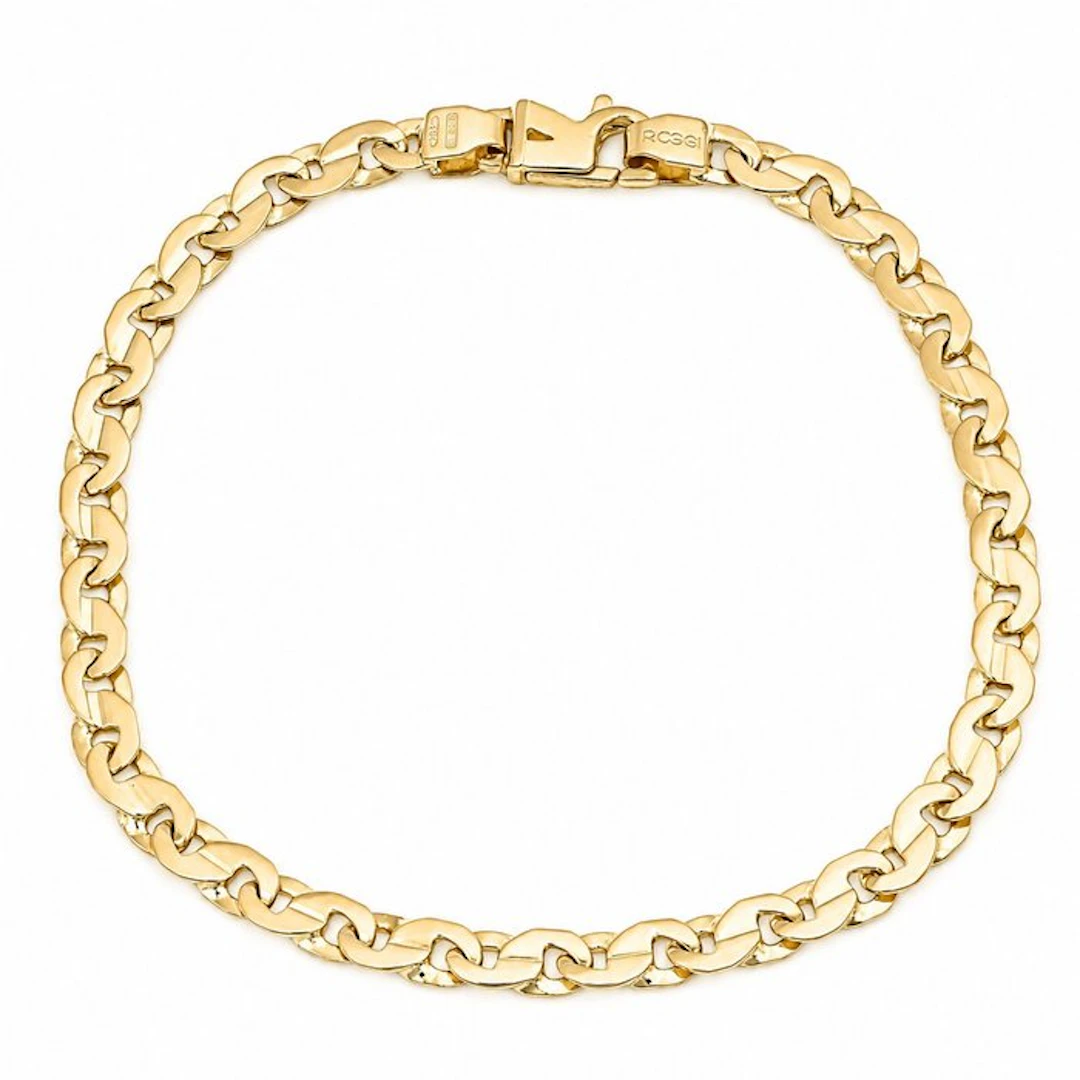 Bracelet - 18 kt. Yellow gold - Made in Italy - Handmade
