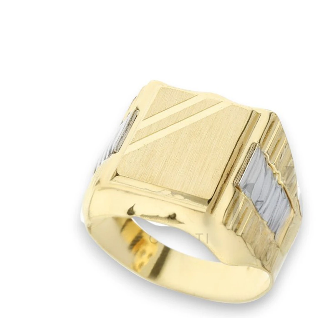 Ring - 18 kt. Yellow gold, White gold - 18k ring, 7.3 g