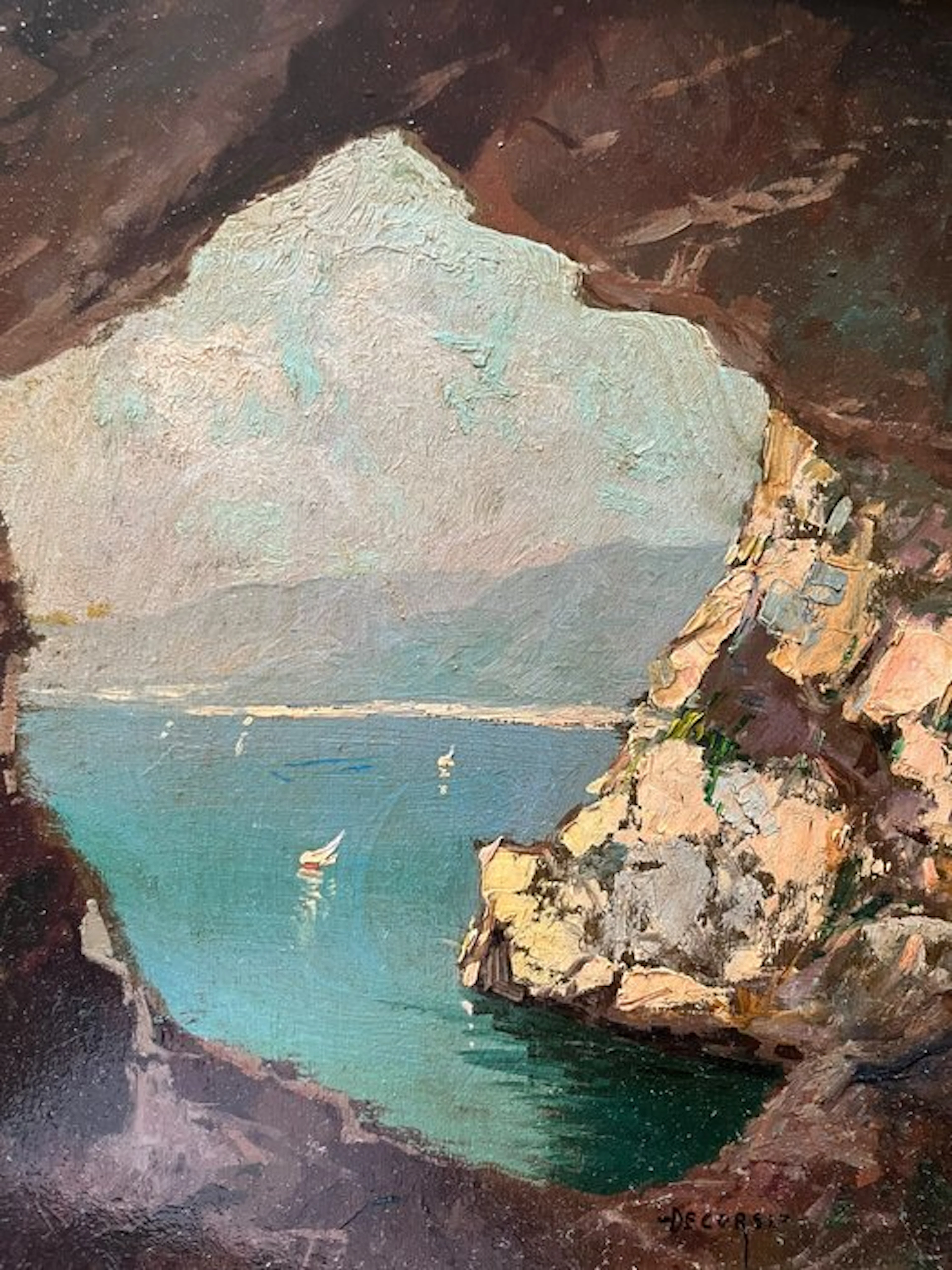 Nicolas De Corsi (1882-1956) - Paesaggio marino
