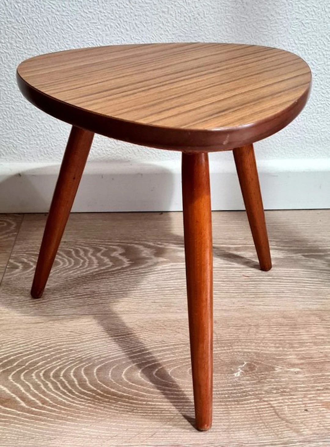 Side table - Wood - Vintage floral shelf
