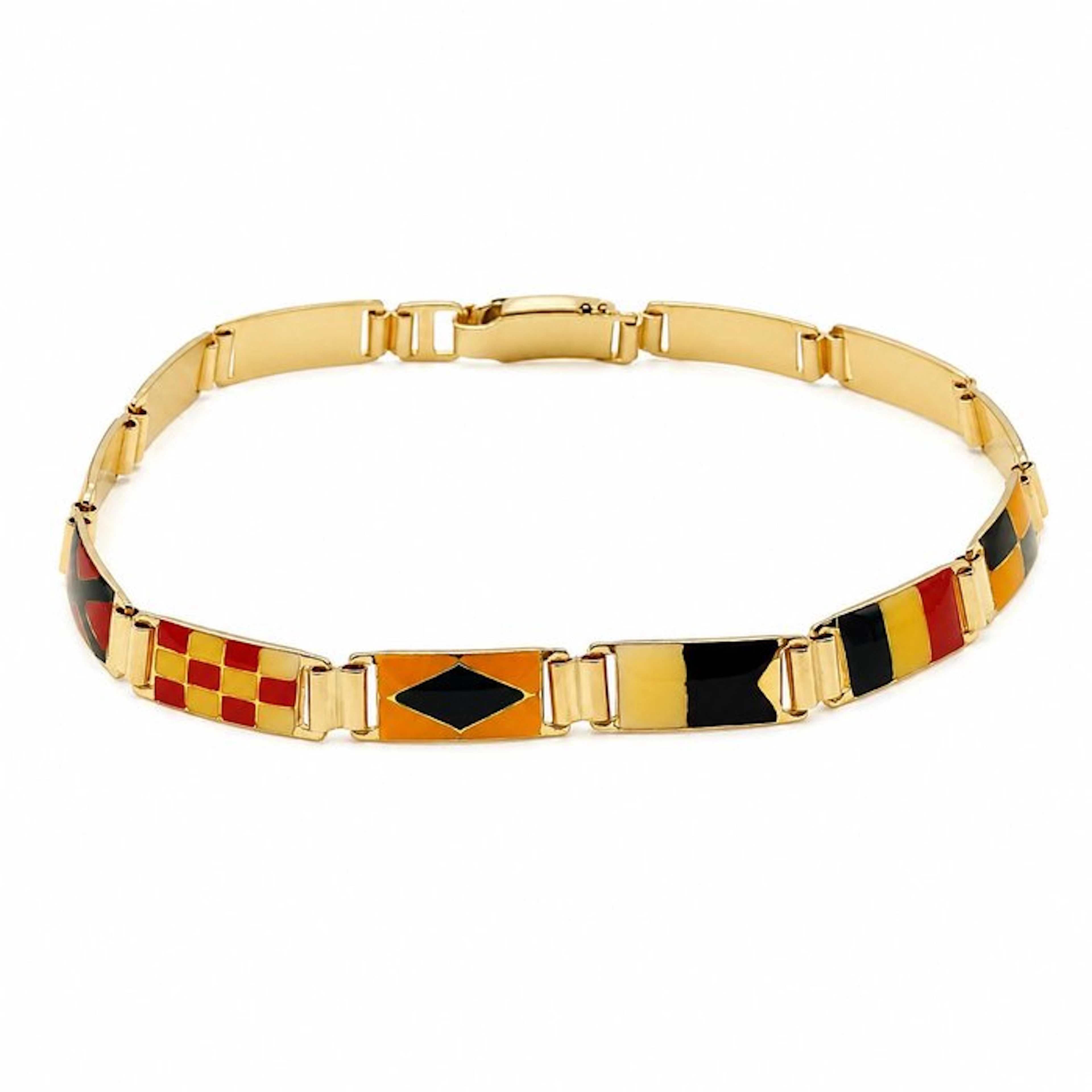 Bracelet - 18 kt. Yellow gold - Made in Italy - Handmade