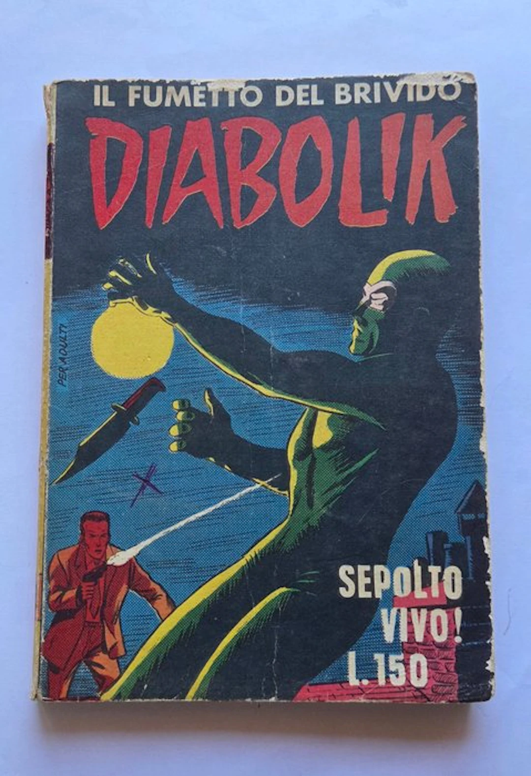 Diabolik n. 8 - Sepolto vivo - Ingoglia - 1 Comic - First edition - 1963