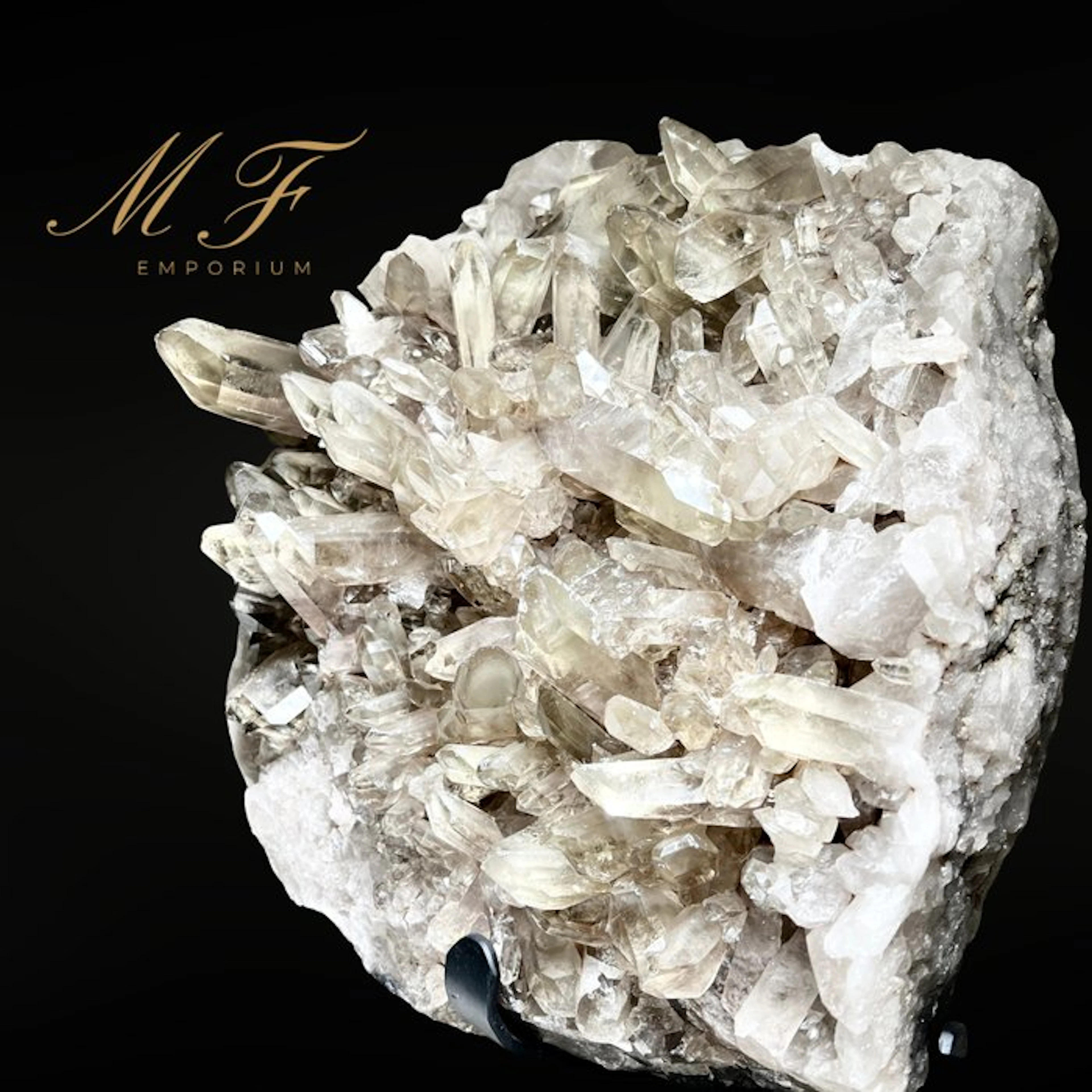 23 kg - smoked quartz premium XXL Crystal on matrix...