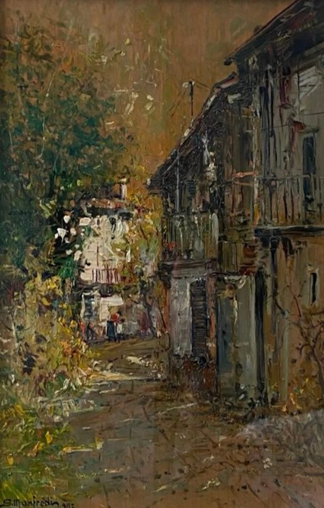 Sergio Manfredi (1932-?) - Rustici presso Locana