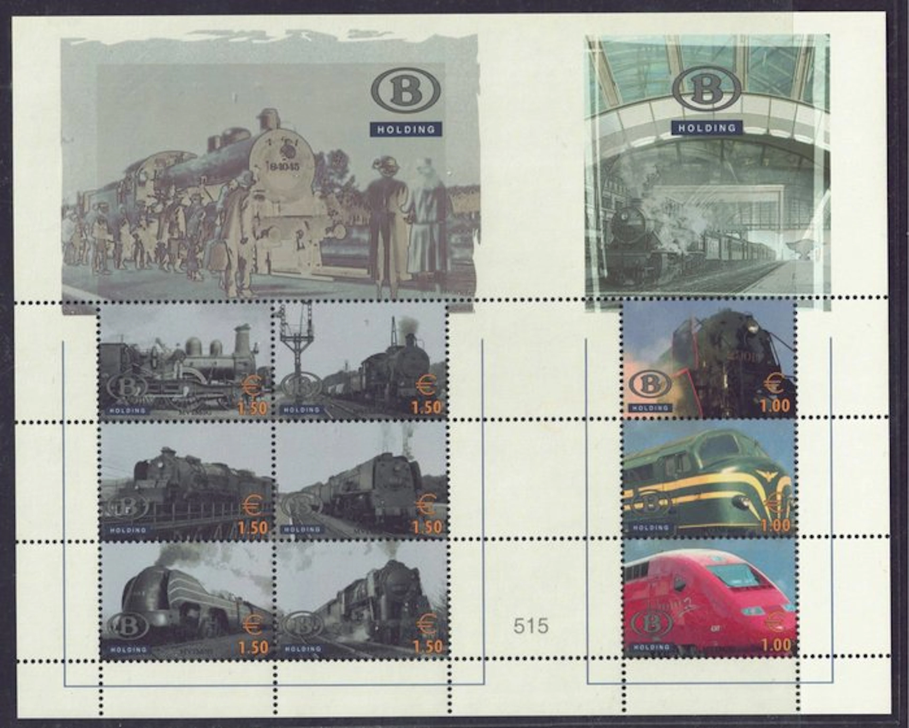 Belgium 2007 - Serrated and numbered block in the original cover