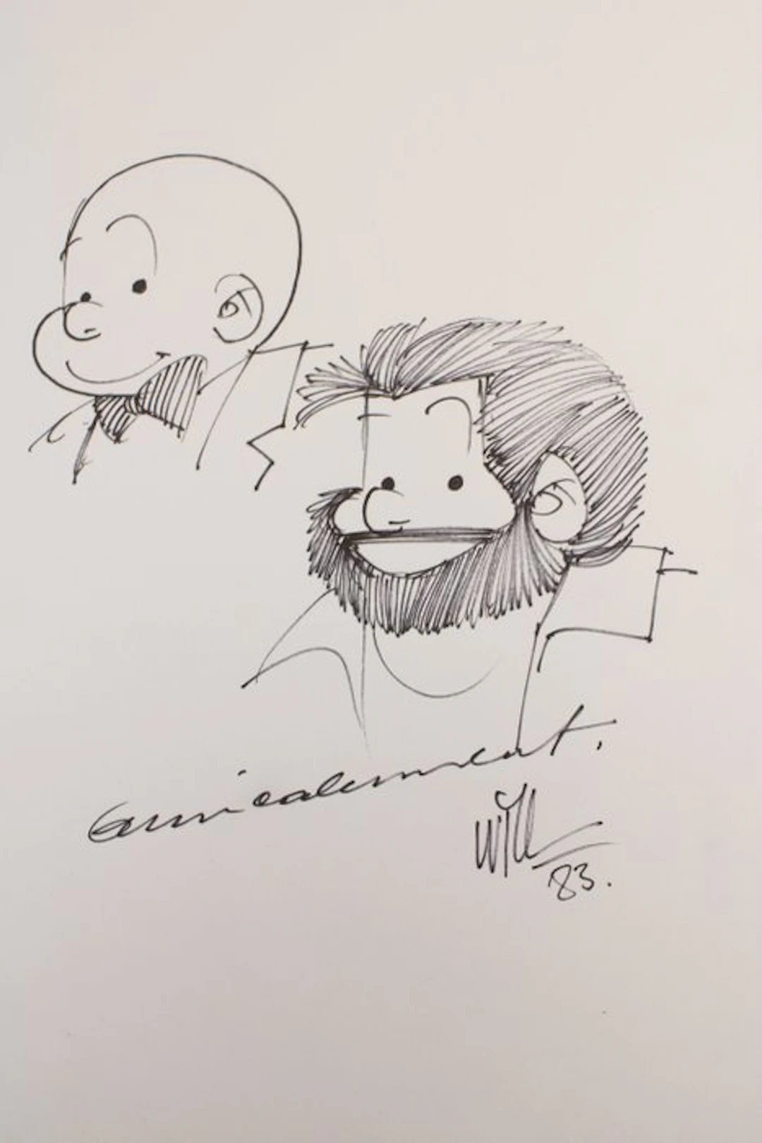 'Will' (Willy Maltaite) - Baard en Kale - opdrachttekening