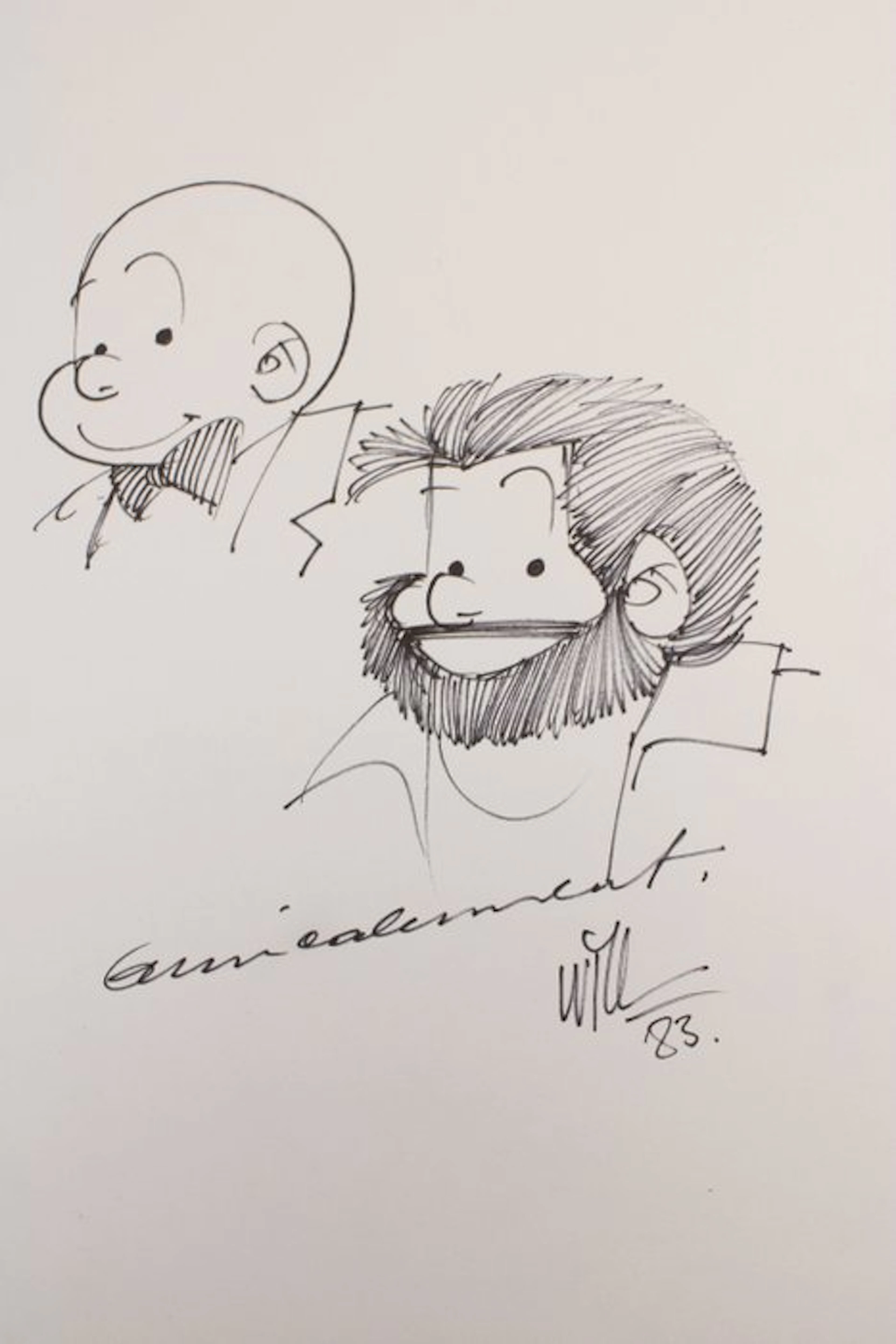 'Will' (Willy Maltaite) - Baard en Kale - opdrachttekening