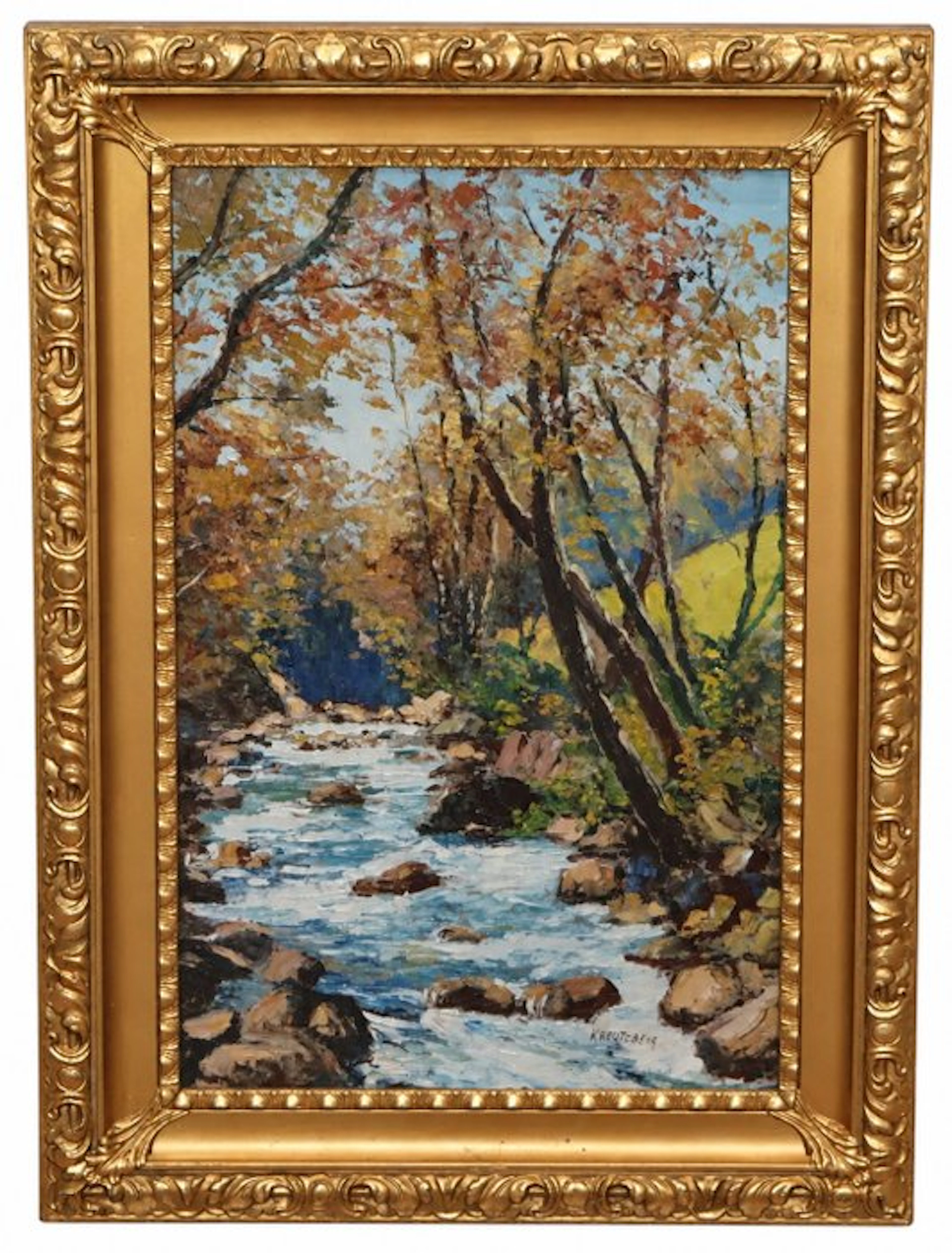 Marguerite Gribi Kreutzberg (1880-1973) - Paisaje con río