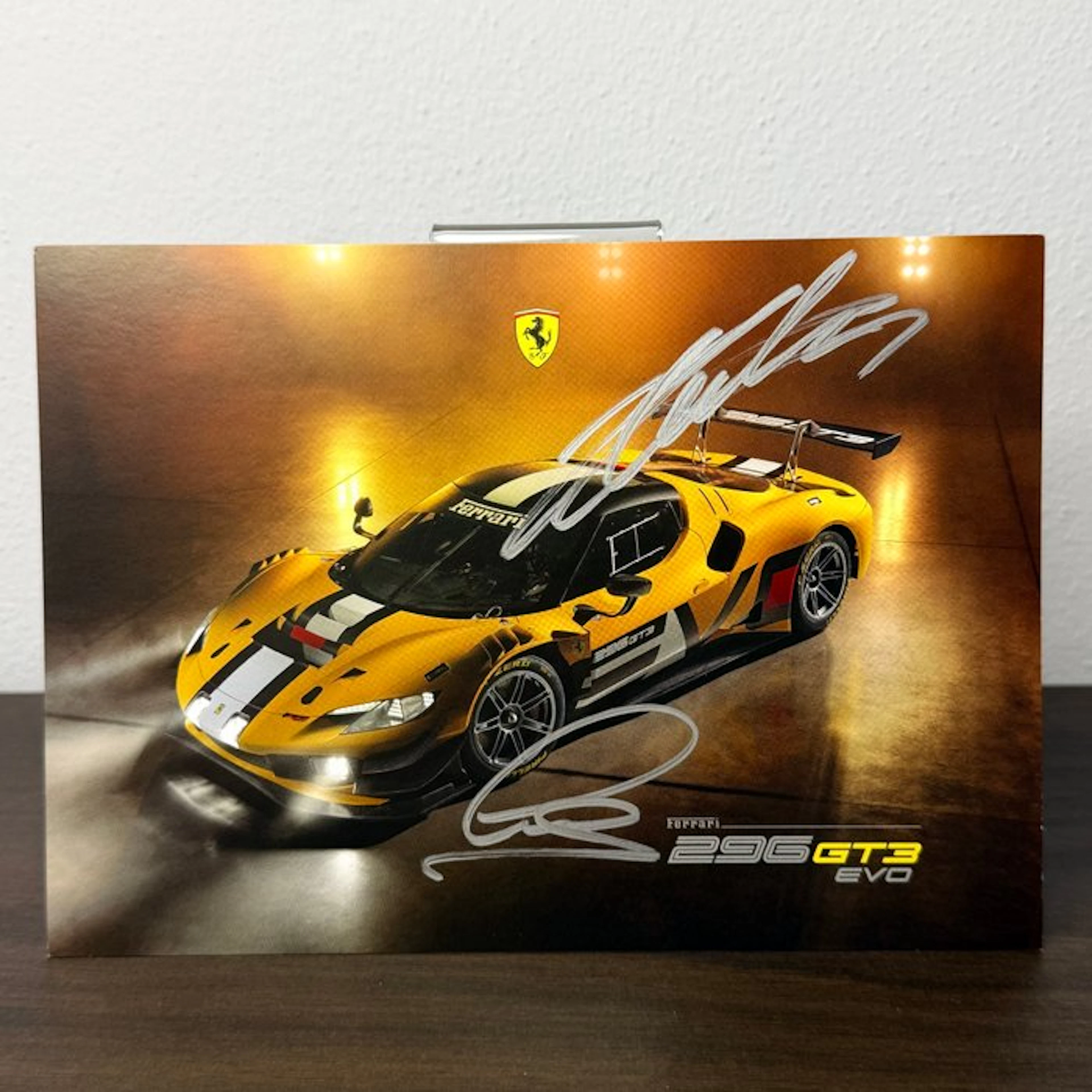 Ferrari 296 GT3 EVO - Official Fan Card - Leclerc Signed...