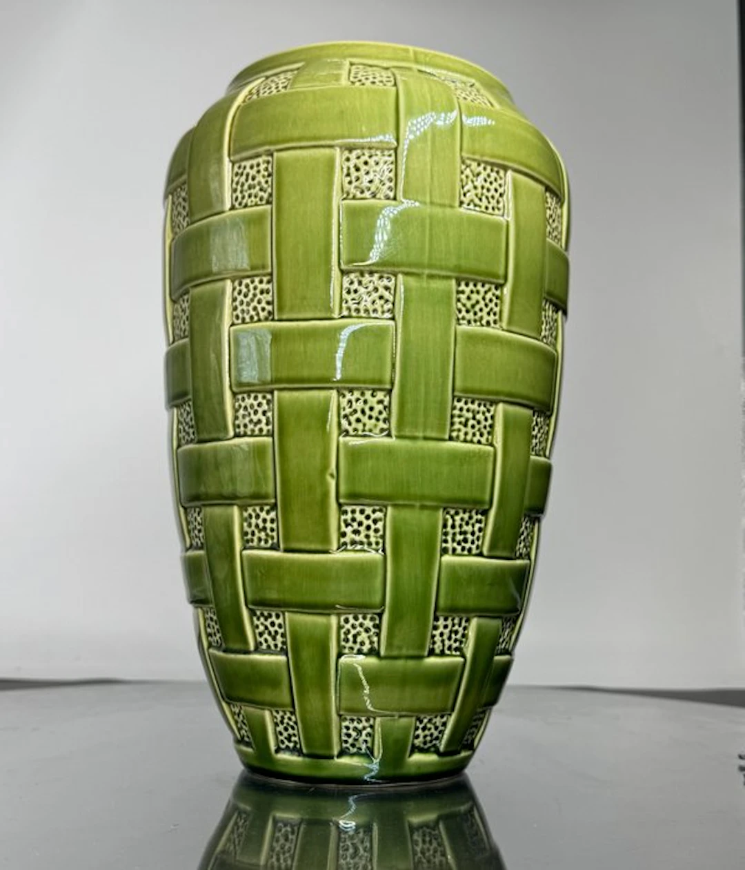 Keramis Boch - Ernest d'Hossche - Vase - 31/58 - Earthenware - Vase Stripline