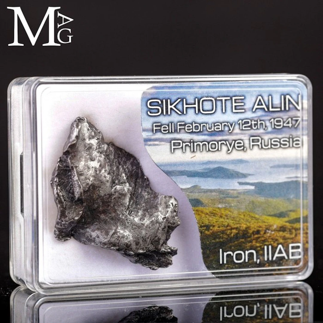 Iconic Sikhote-Alin Iron Meteorite Fragment - Naturally...