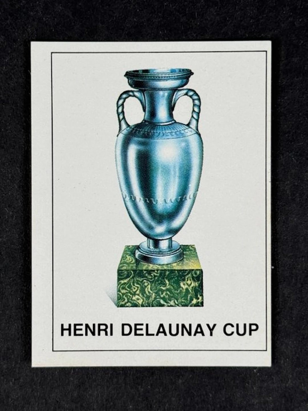 1980 Panini #23 Europa 80 - Henri Delaunay Cup - 1 Sticker - Mint (M)