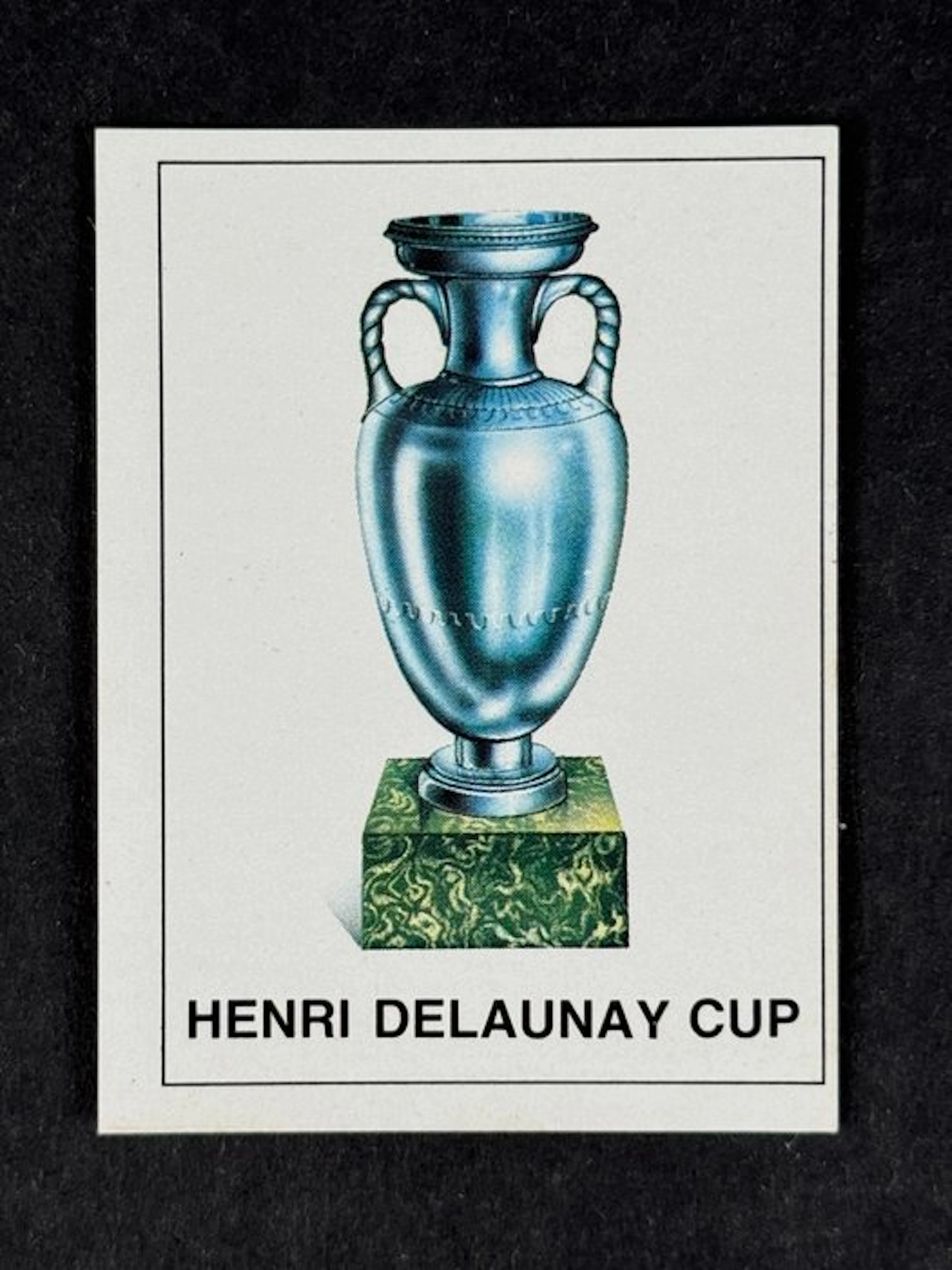 1980 Panini #23 Europa 80 - Henri Delaunay Cup - 1 Sticker - Mint (M)