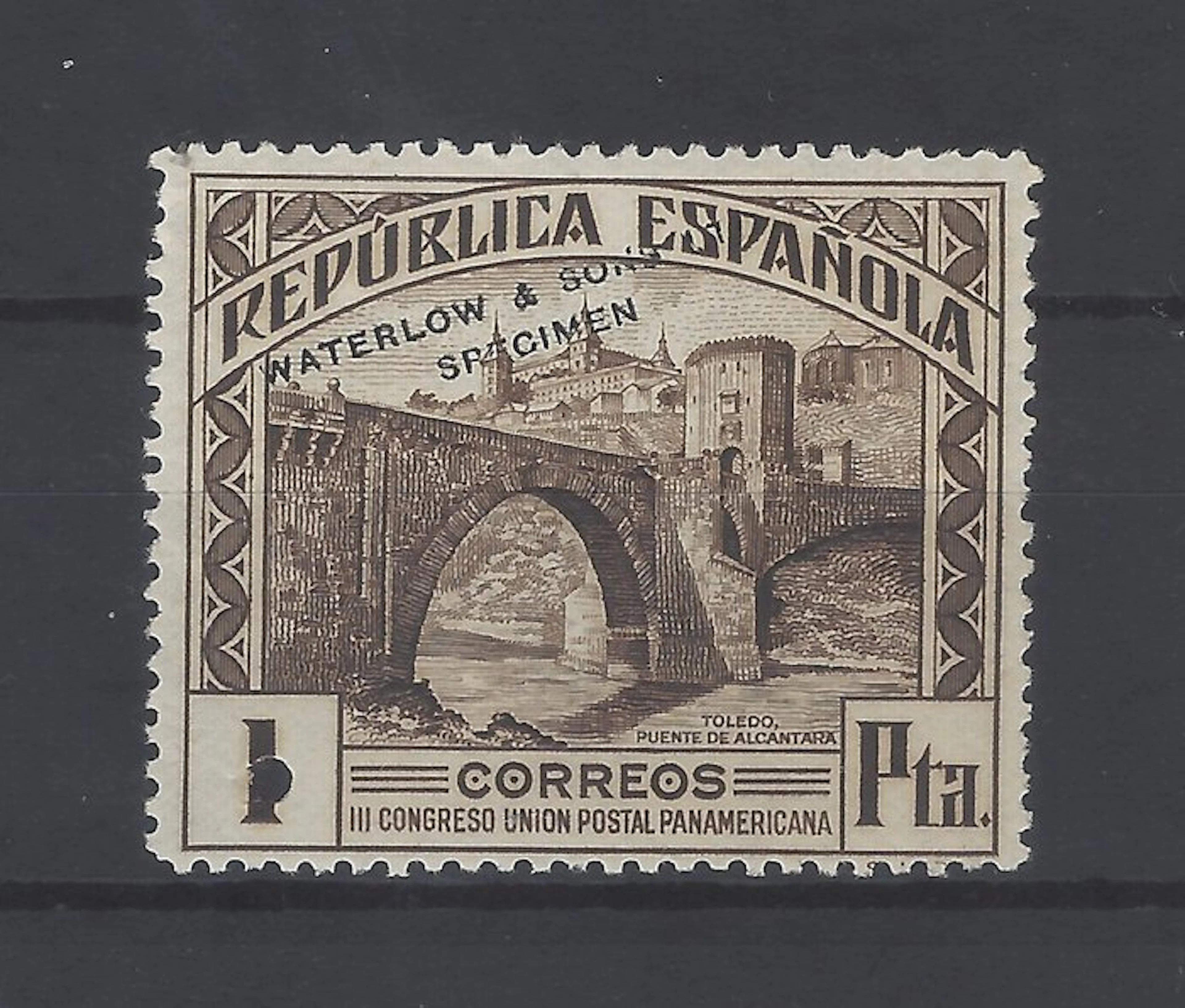 Spain 1931 - 1 Panamericana door - color error - Edifil Esp nº 611ec