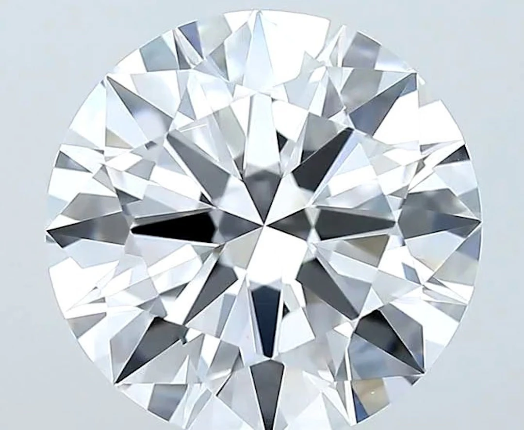 1 pcs Diamond (Natural) - 3.02 ct - Round - D...
