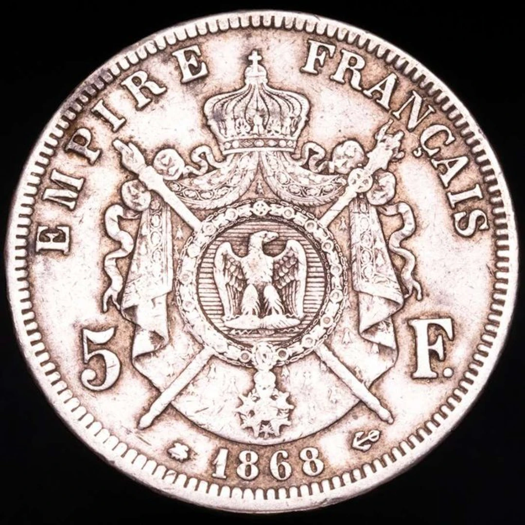 France. Napoléon III. 5 Francs 1868-A, Paris (No reserve price)