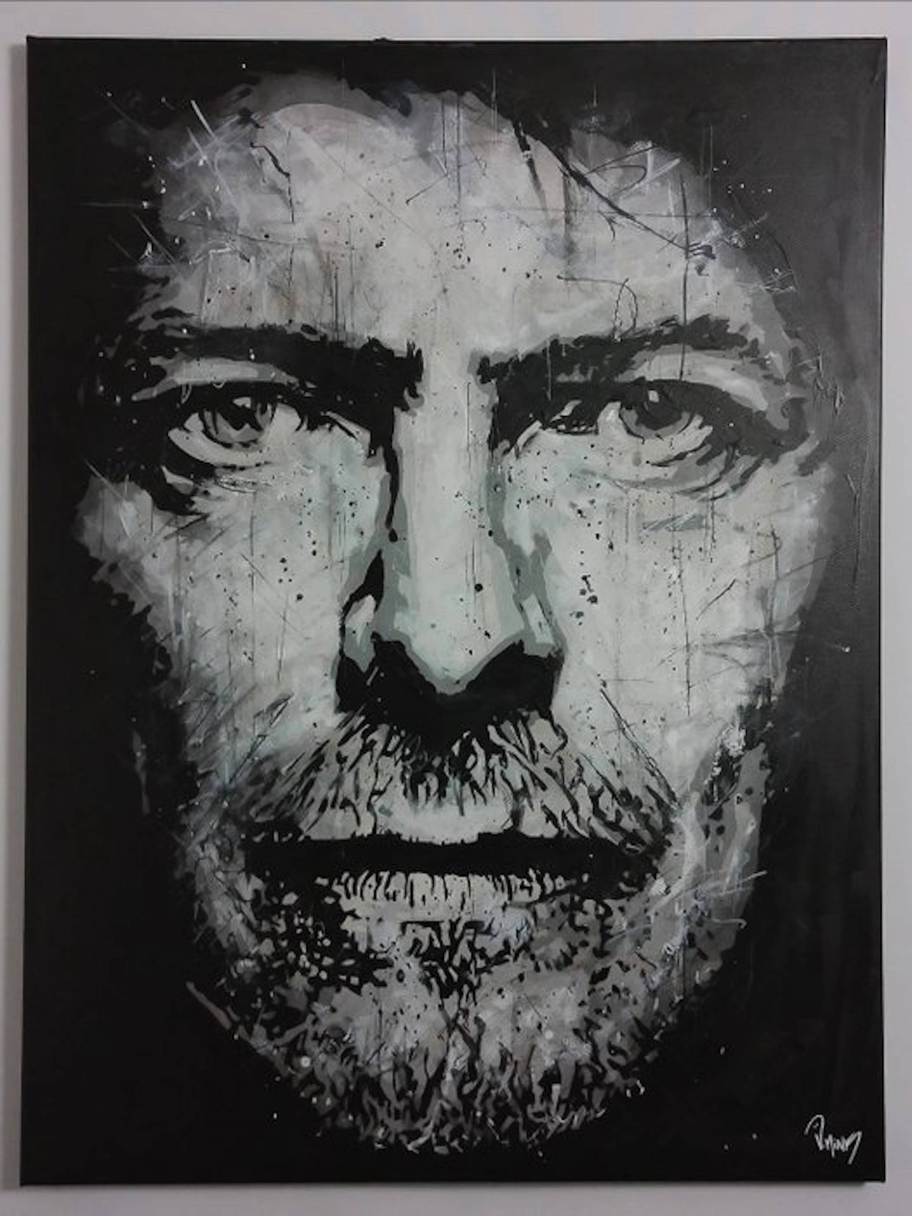 David Bowie - Handpainted high quality portrait and...