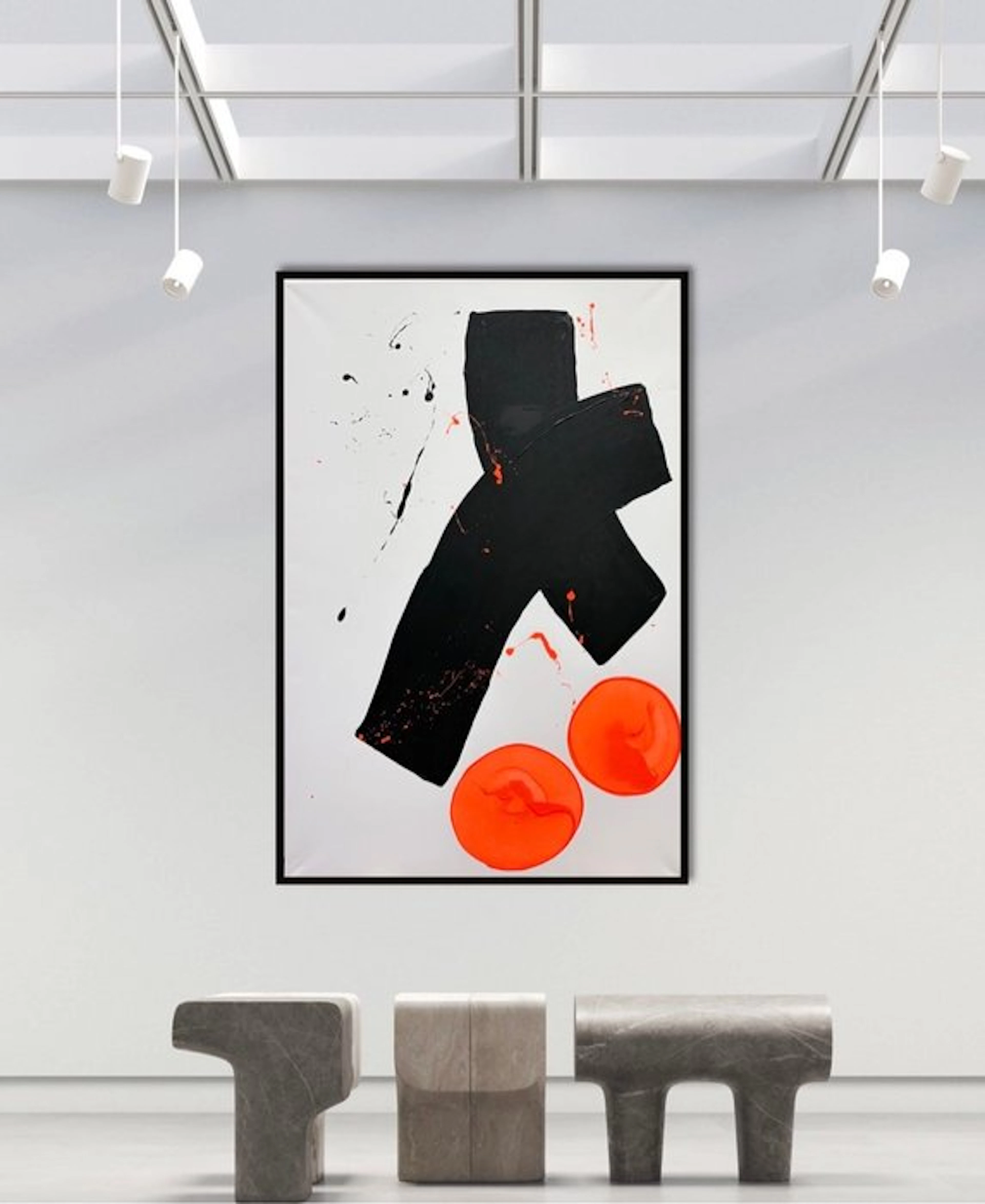 Stefanie Raus - Schwarz Orange II 2015 XXL