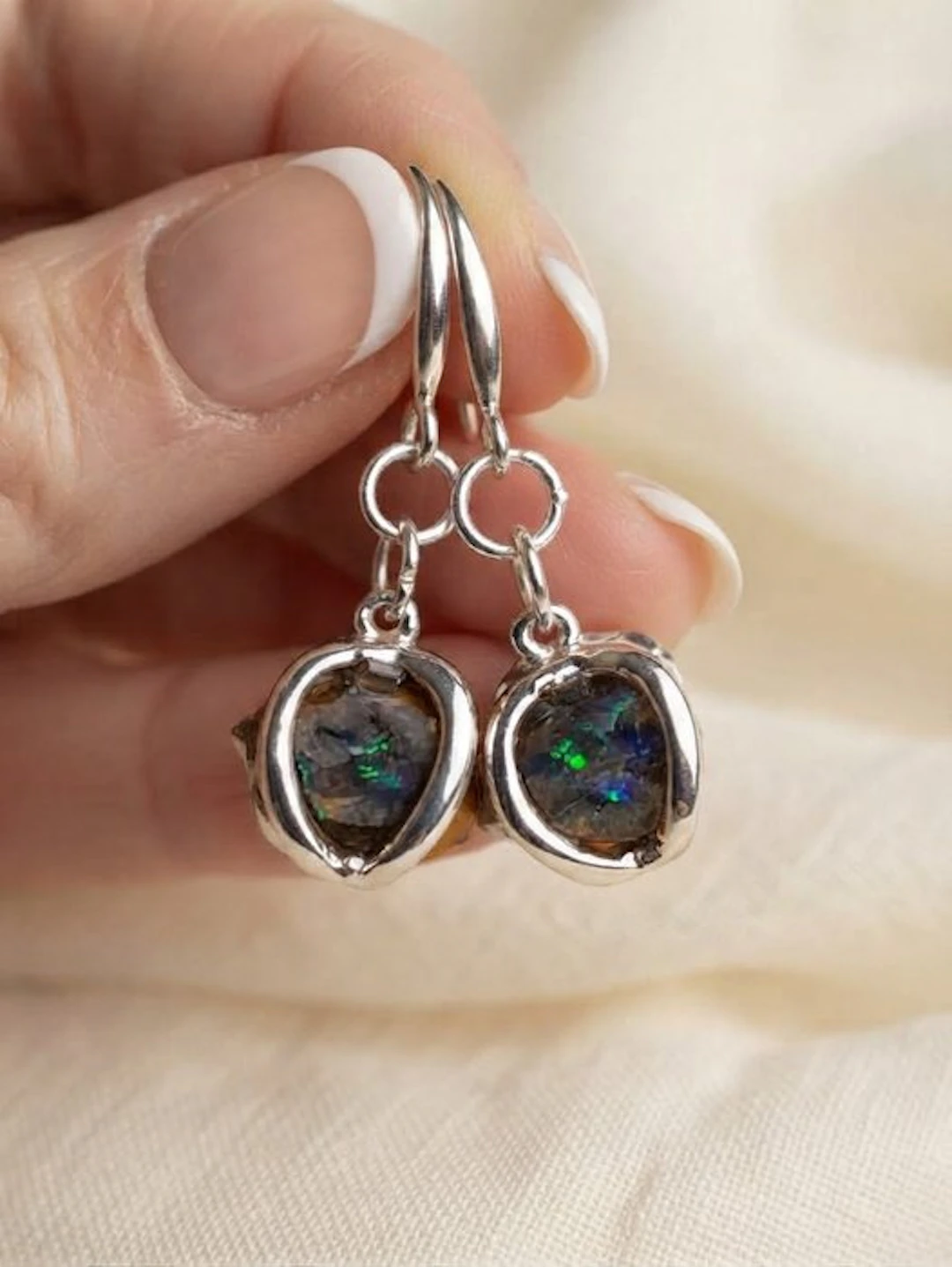 7.2 ct opal boulder Freeform- 3.99 g - (2)