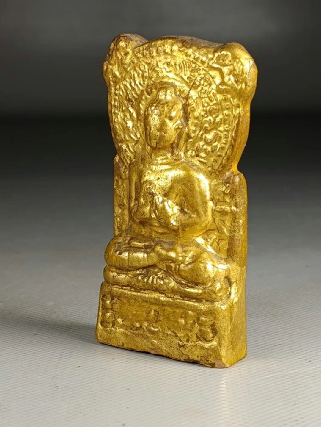 [Art Asiatique / Bouddhisme] Rare amulette votive /...
