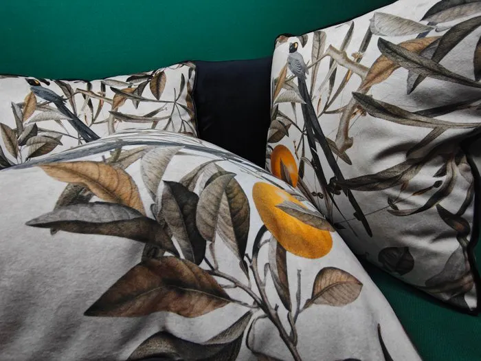 Pillow set with Mercis fabric, filling included - Cushion (5)