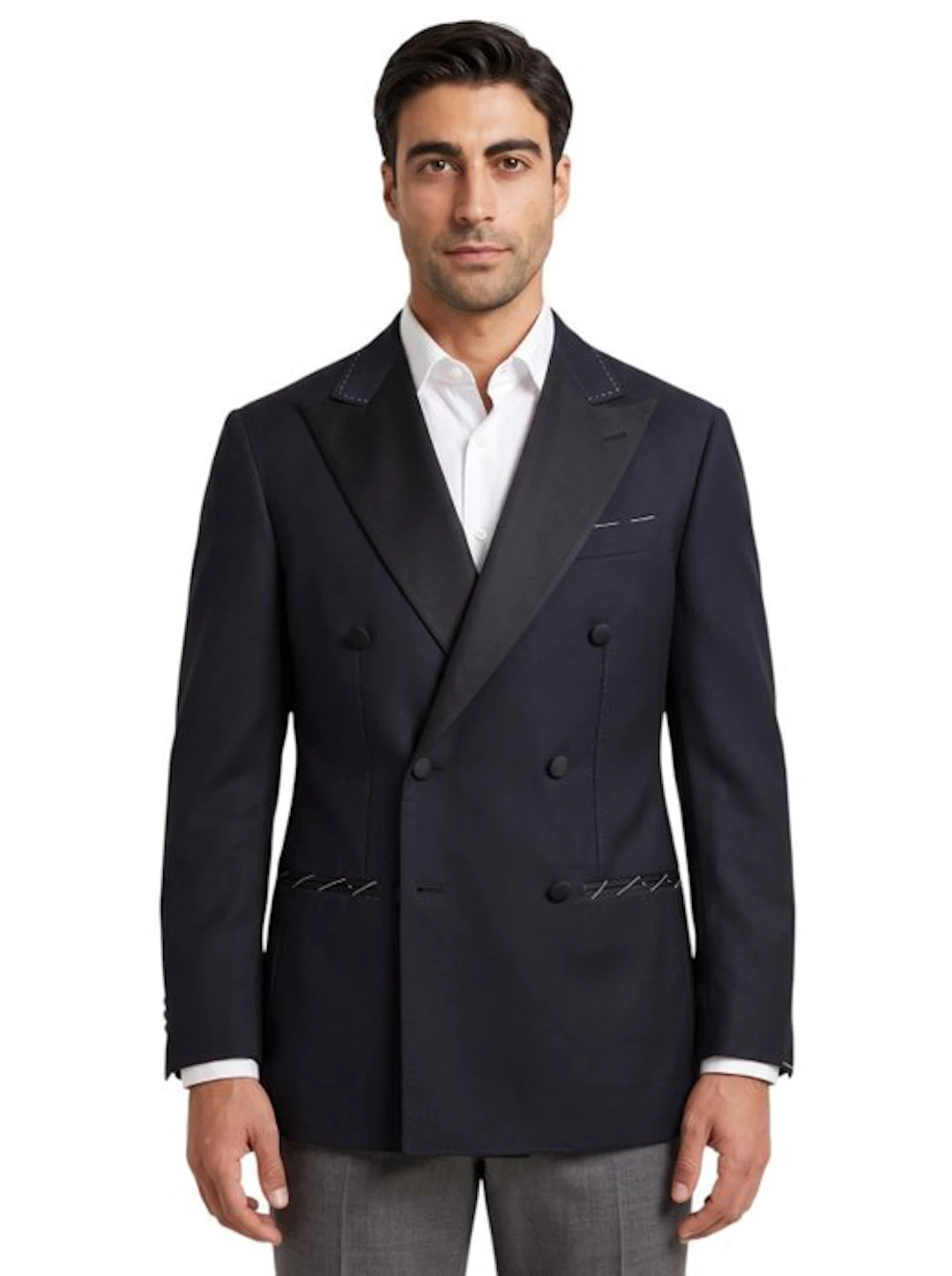 RUBINACCI NAPOLI - 48 IT - Dark Blue Tuxedo Jacket Fine...