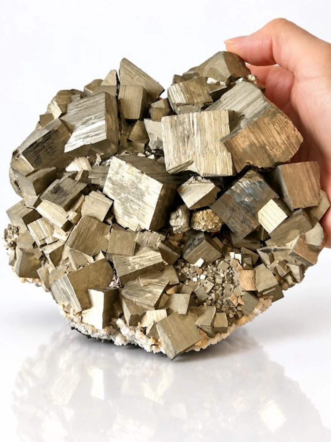 Pyrite Impressive 3.288 kg Cubic Crystal Cluster Pyrite...
