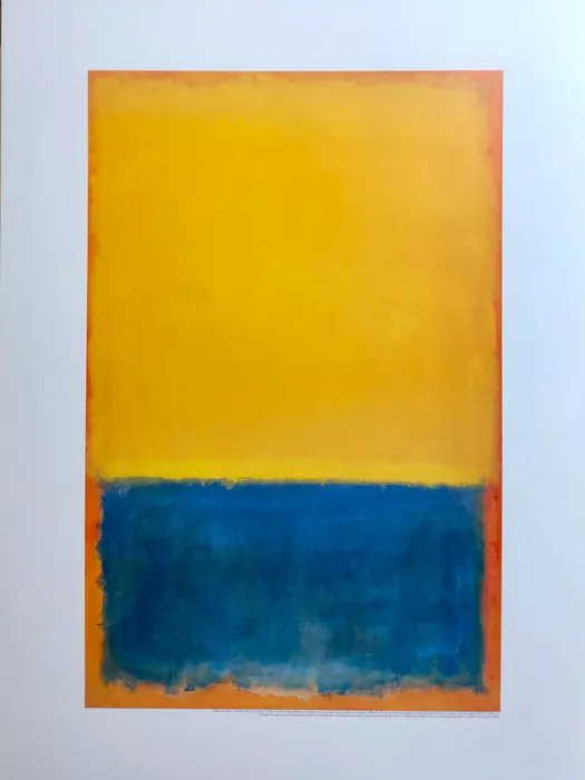 Mark Rothko (1903-1970) - "Yellow and Blue" (Yellow and Blue on Orange)