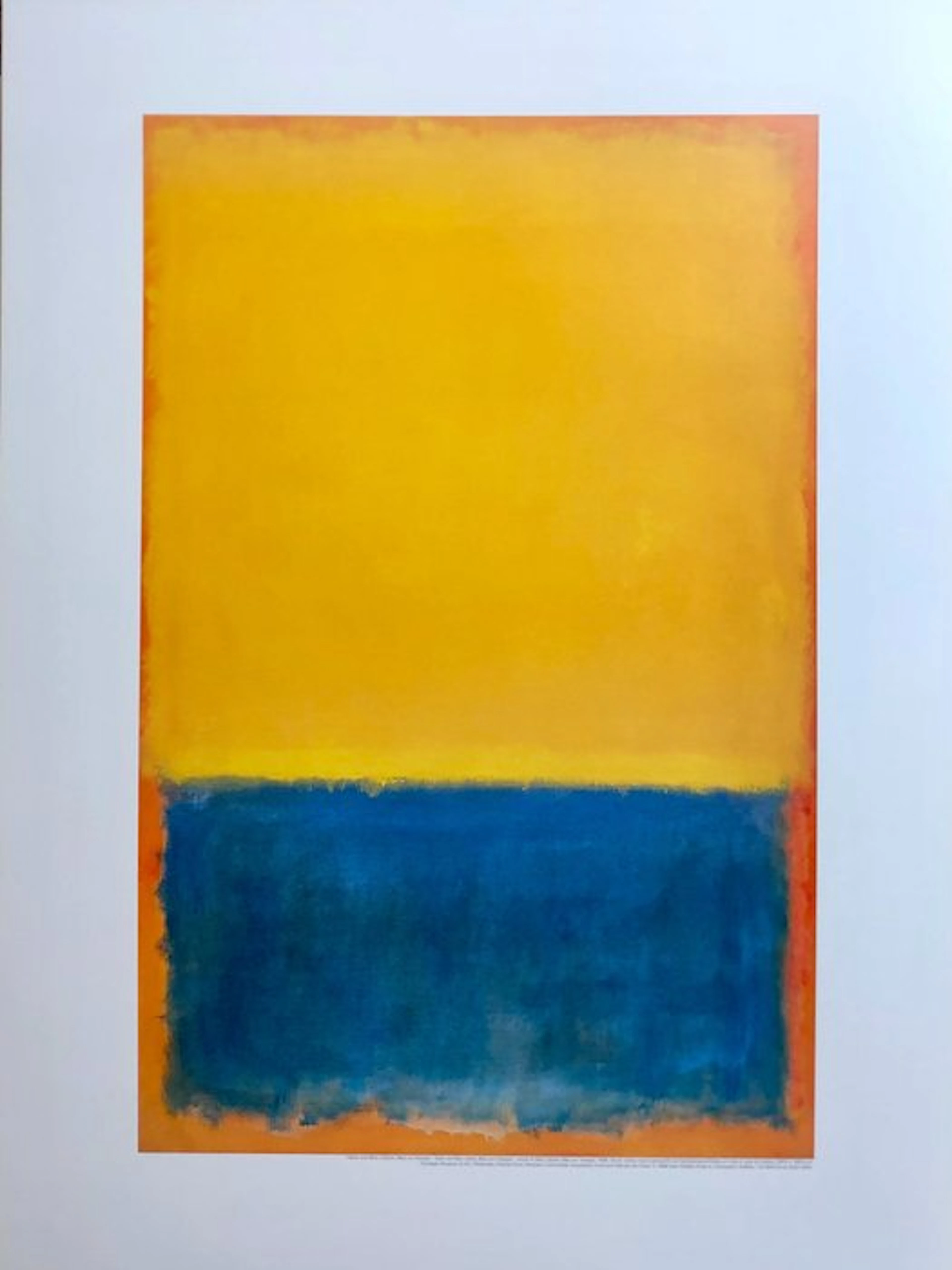 Mark Rothko (1903-1970) - "Yellow and Blue" (Yellow and Blue on Orange)