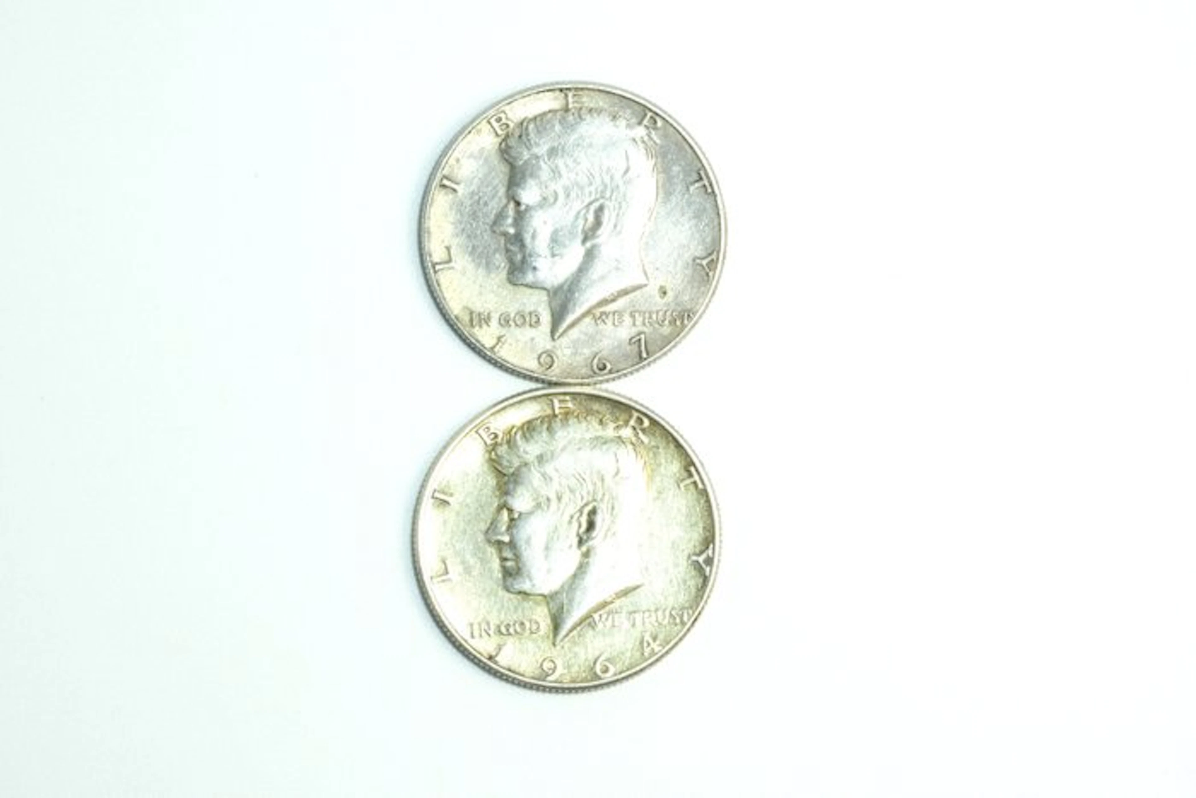United States. 1/2 Dollar 1964/1967, Kennedy, 2 Silver Coins (No reserve price)