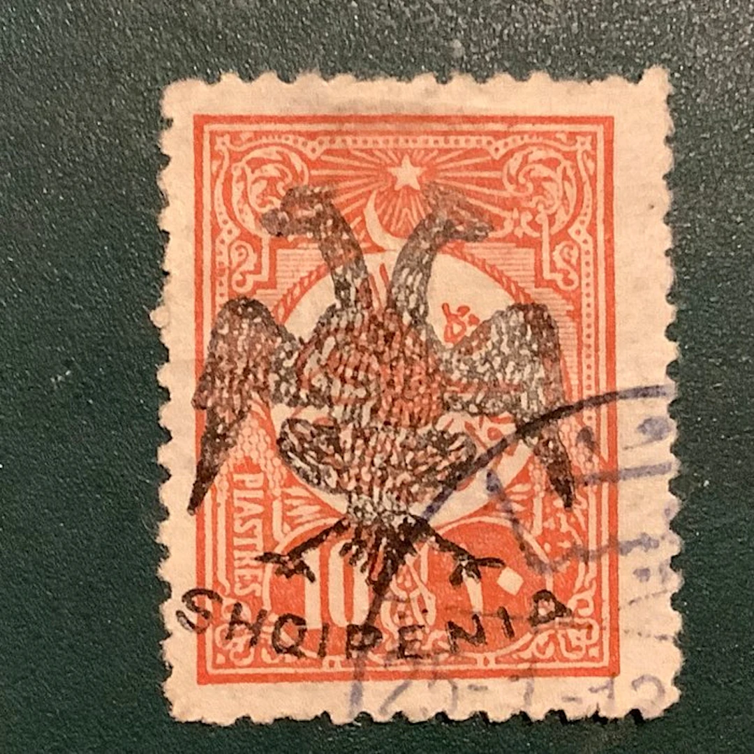 Albania 1913 - 10 Pia with double-headed eagle print - Michel 10