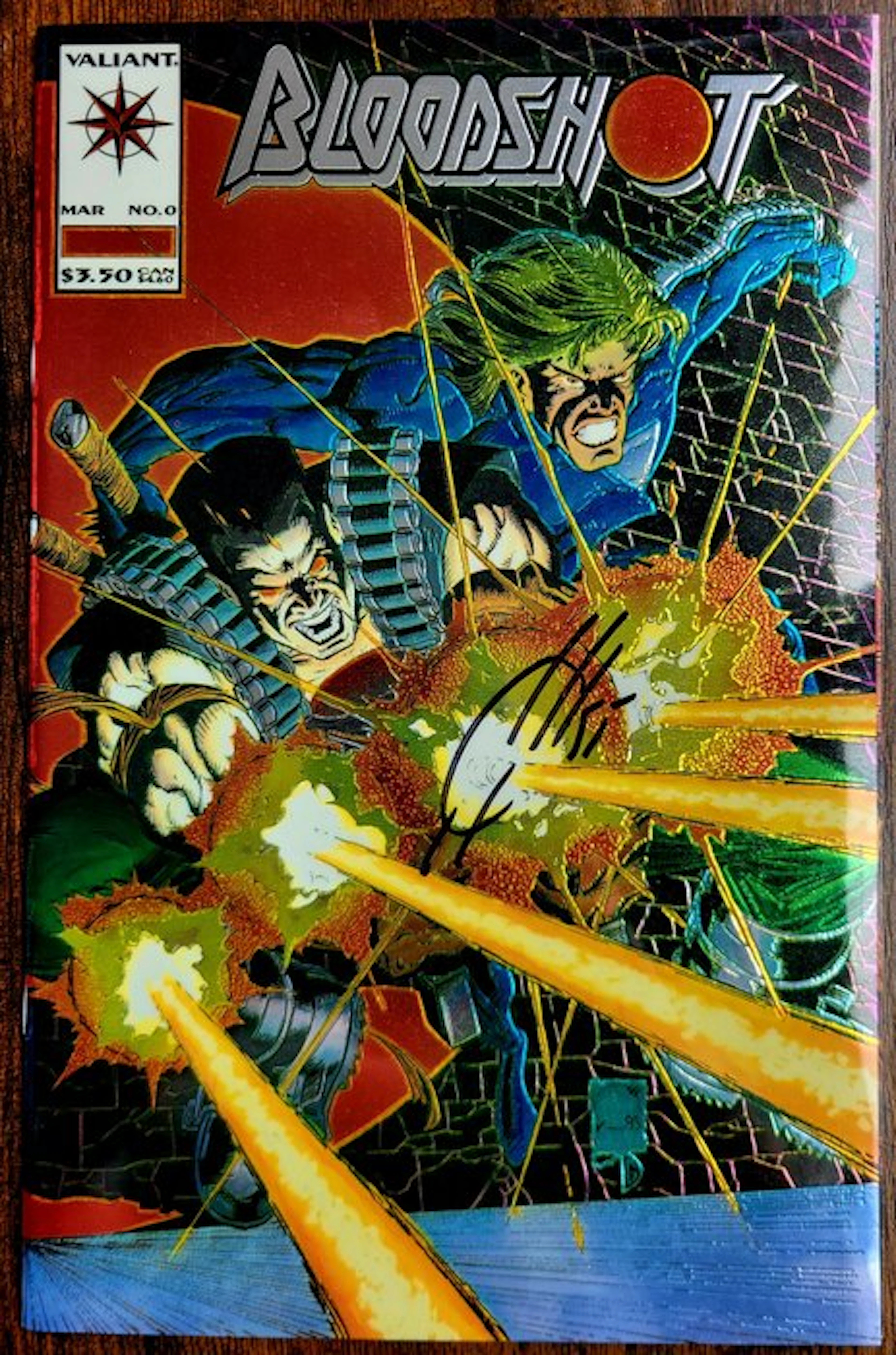 Bloodshot #0 1994 1st Print Big Key Issue ! - Signed by...