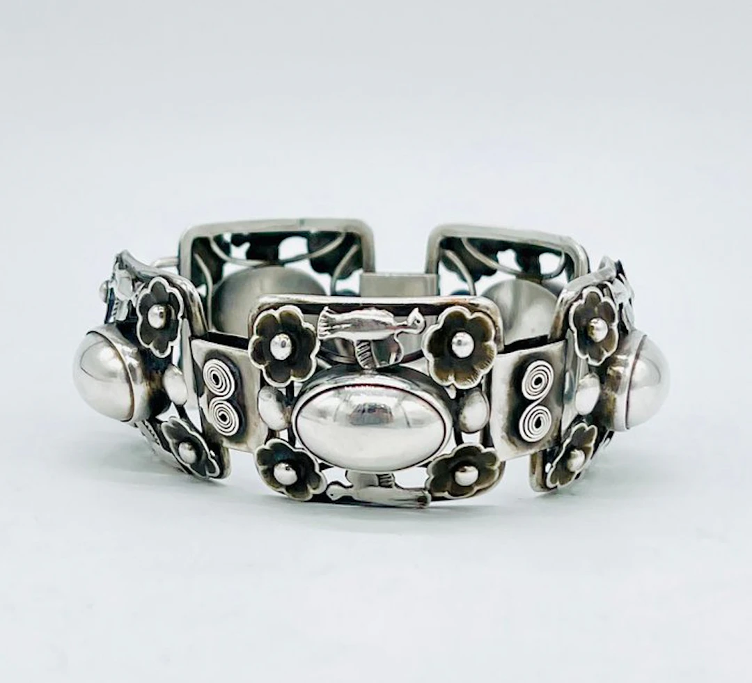 No reserve price - Bracelet Silver - Large statement bracelet