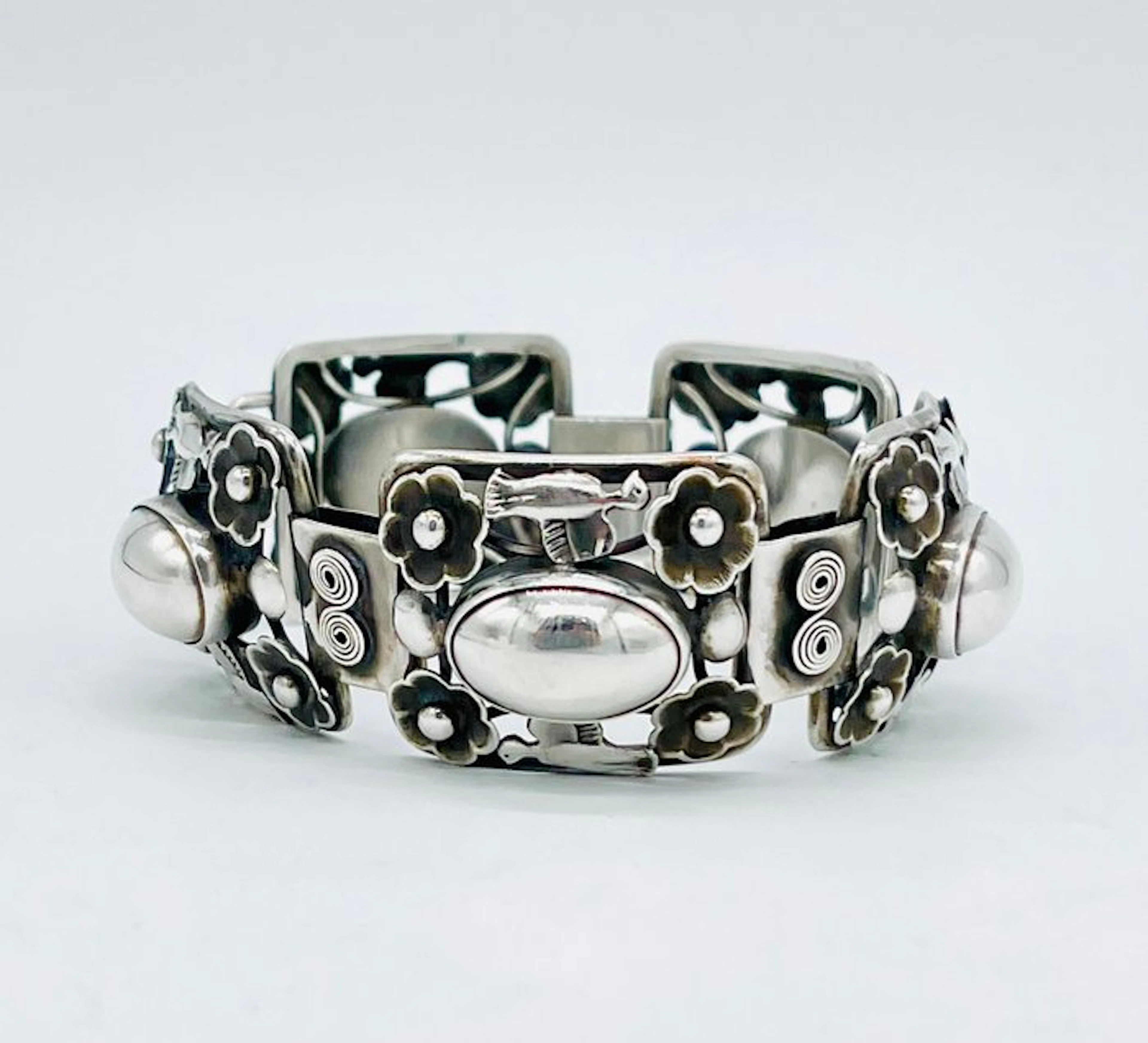 No reserve price - Bracelet Silver - Large statement bracelet