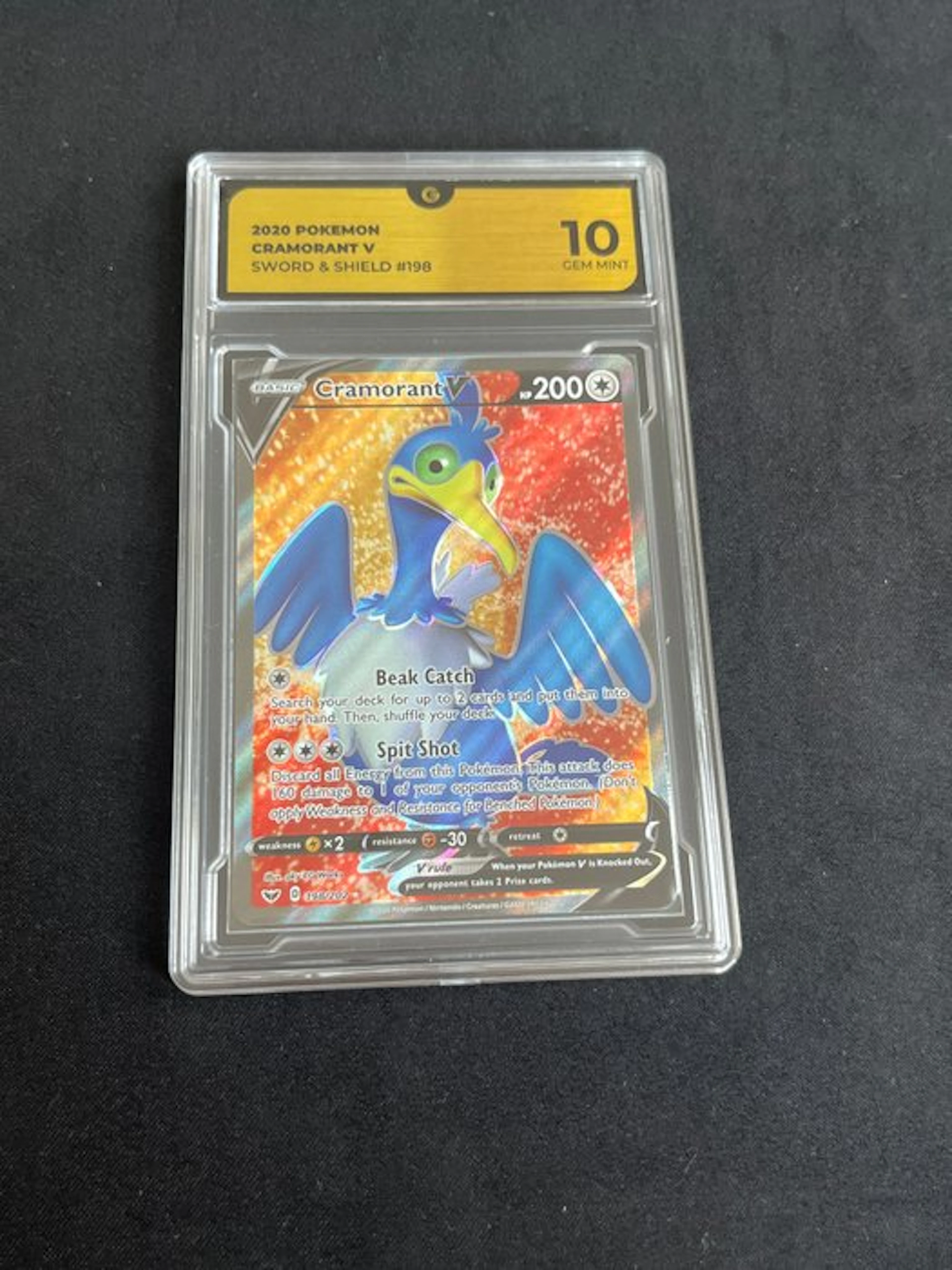 Pokémon - 1 Graded card - Cramorant V #198 Full art - GG 10