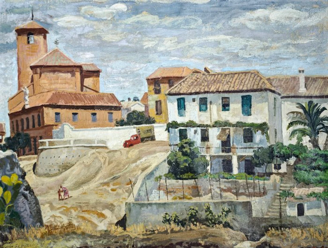 Francisco Echauz Buisán (1927–2011) - Vue d’un village espagnol