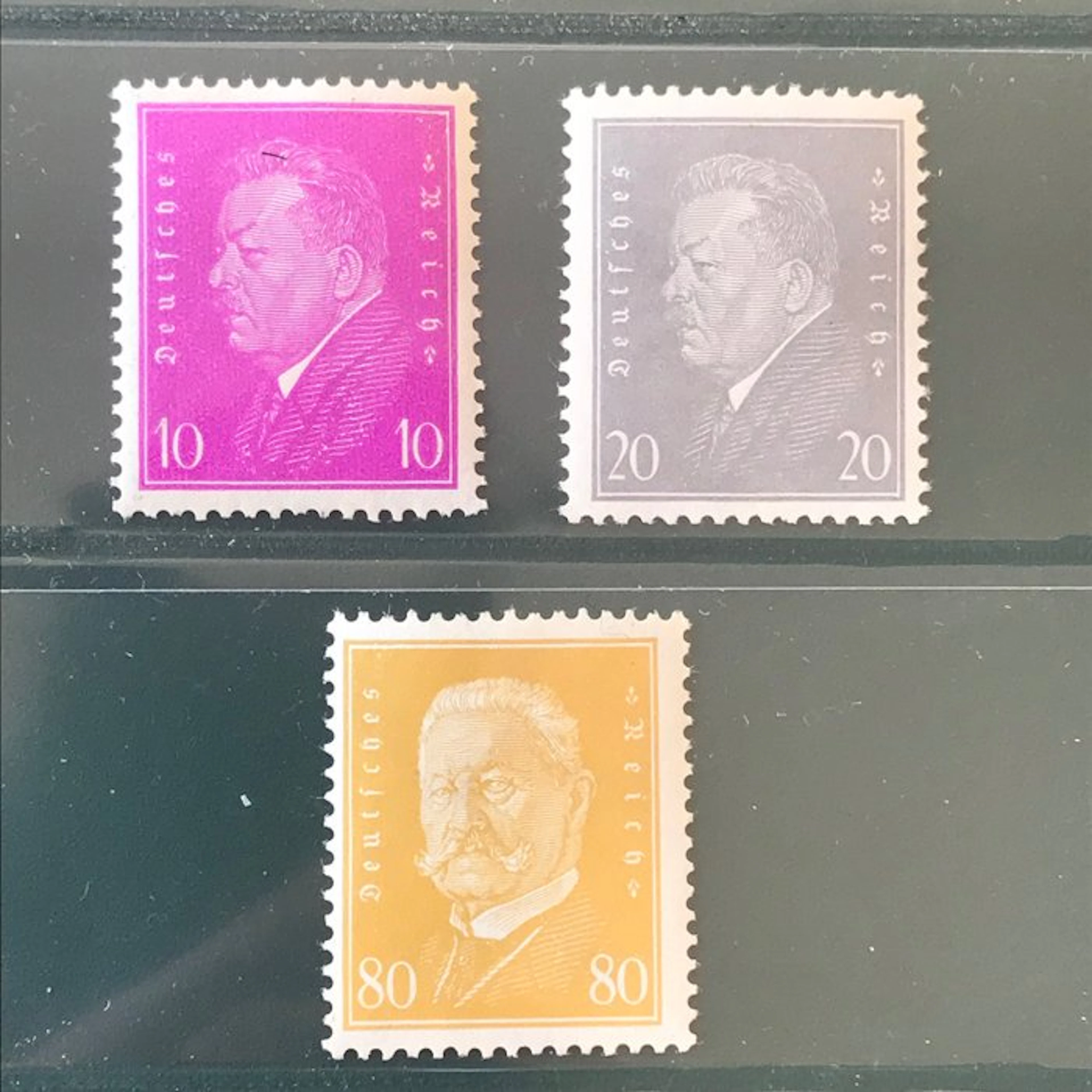 German Empire 1930 - Presidents: Additional values - MNH - Michel 435/437