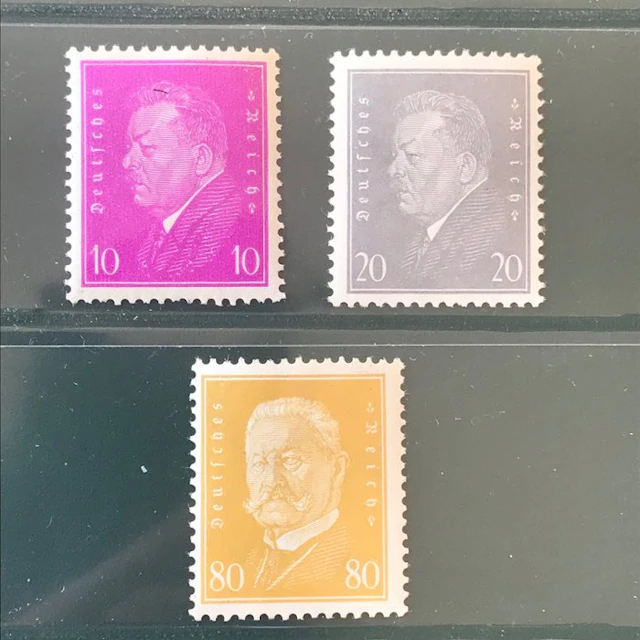 German Empire 1930 - Presidents: Additional values - MNH - Michel 435/437