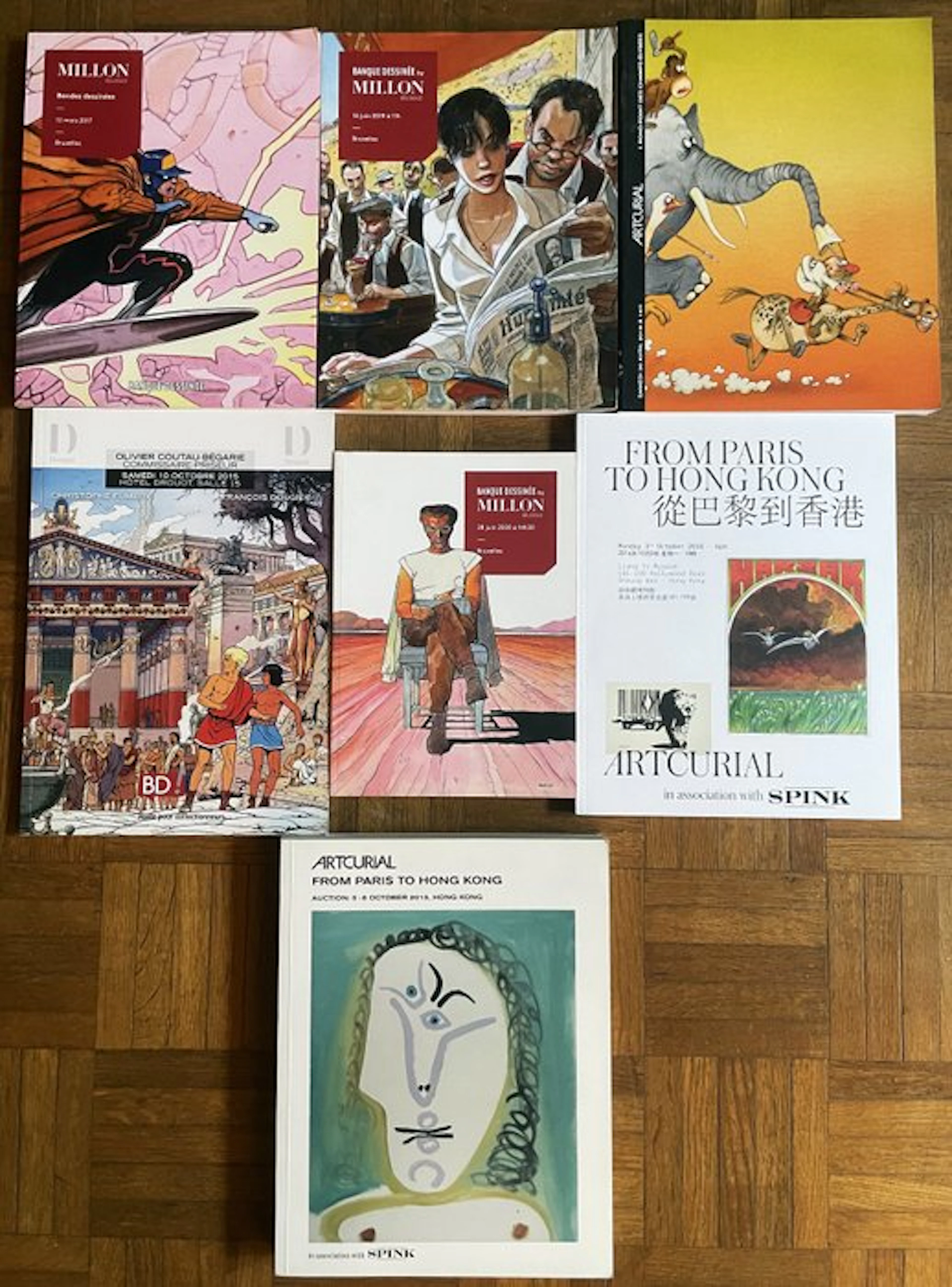 Catalogues de ventes BD - 7x B - 7 Album