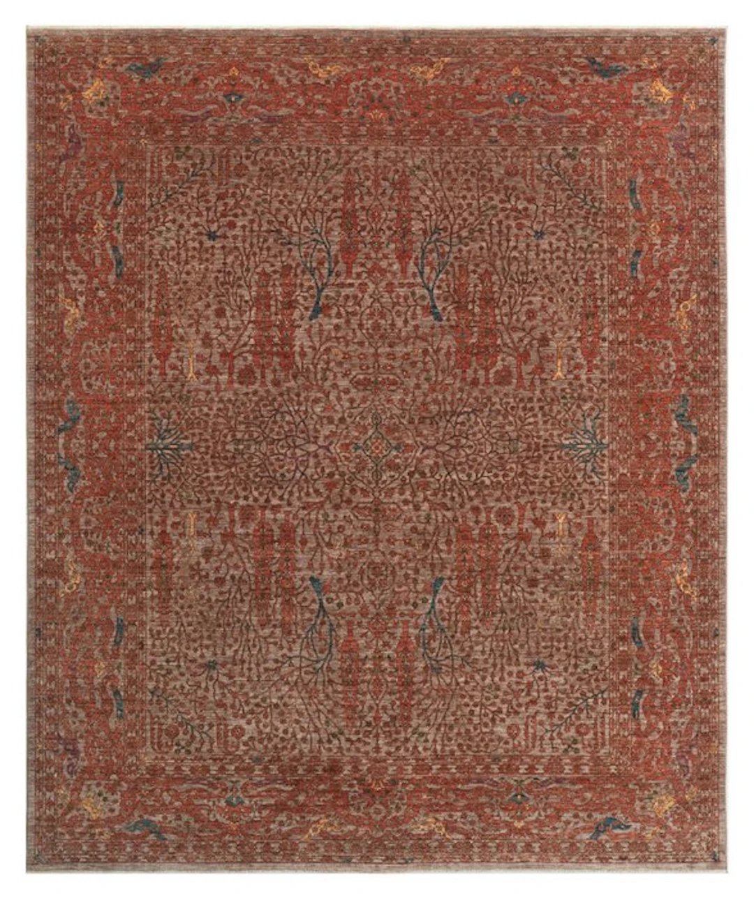Hand-knotted designer rug – Very fine – Tree of Life...