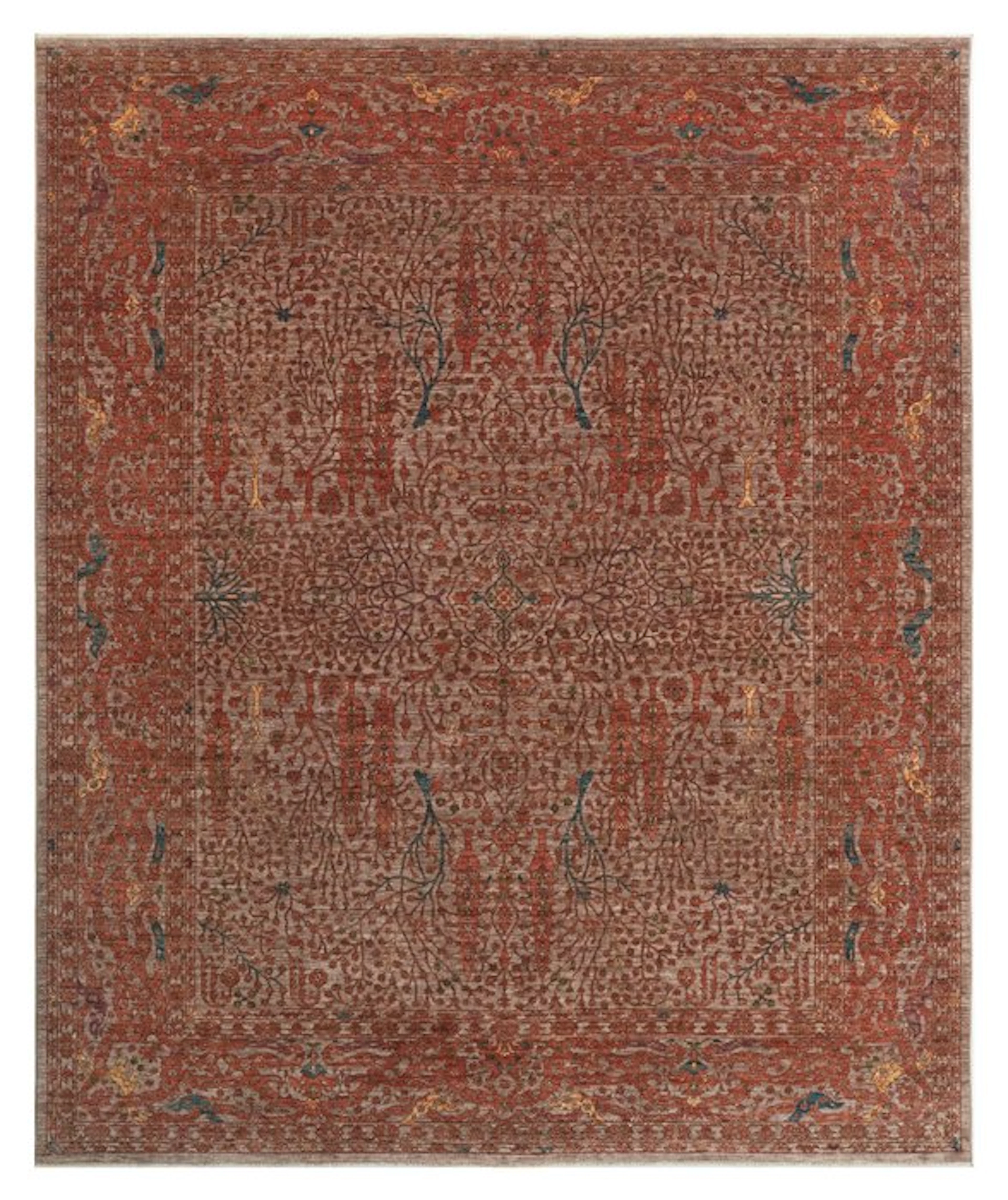 Hand-knotted designer rug – Very fine – Tree of Life...