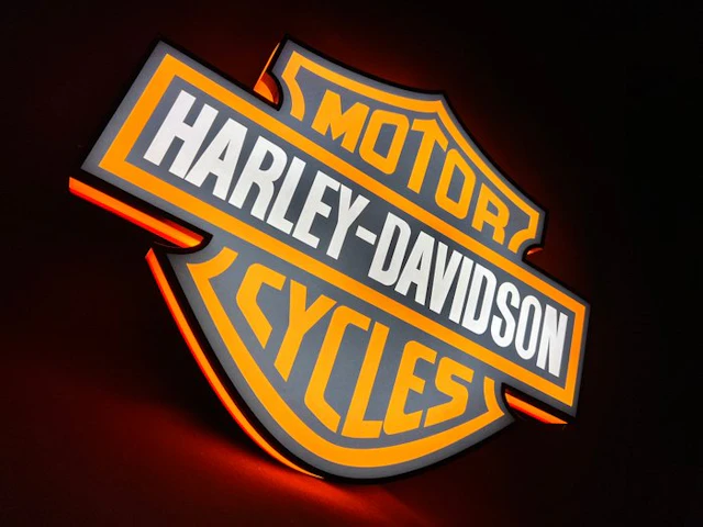 Harley-Davidson neon sign - Backlight publicity sign - Plastic