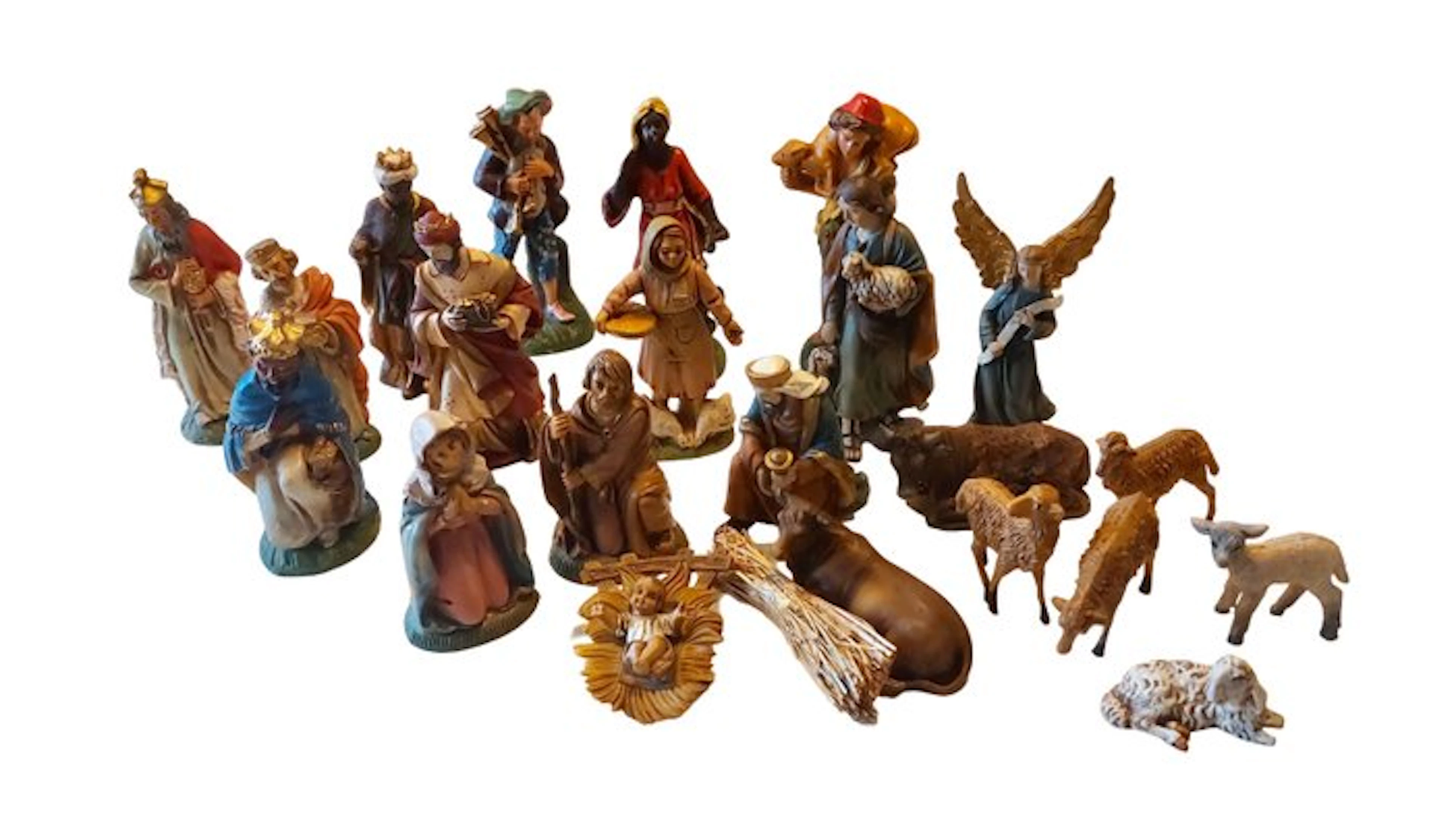 Nativity scene - Resin, Rubber - 22 figures